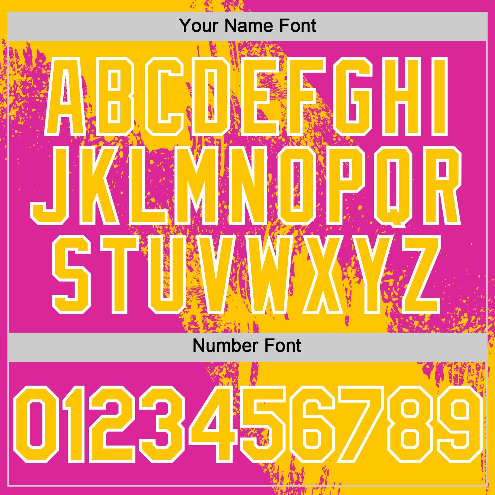 Custom Yellow Deep Pink-White 3D Pattern Design Abstract Brush Stroke Authentic Baseball Jersey view 5
