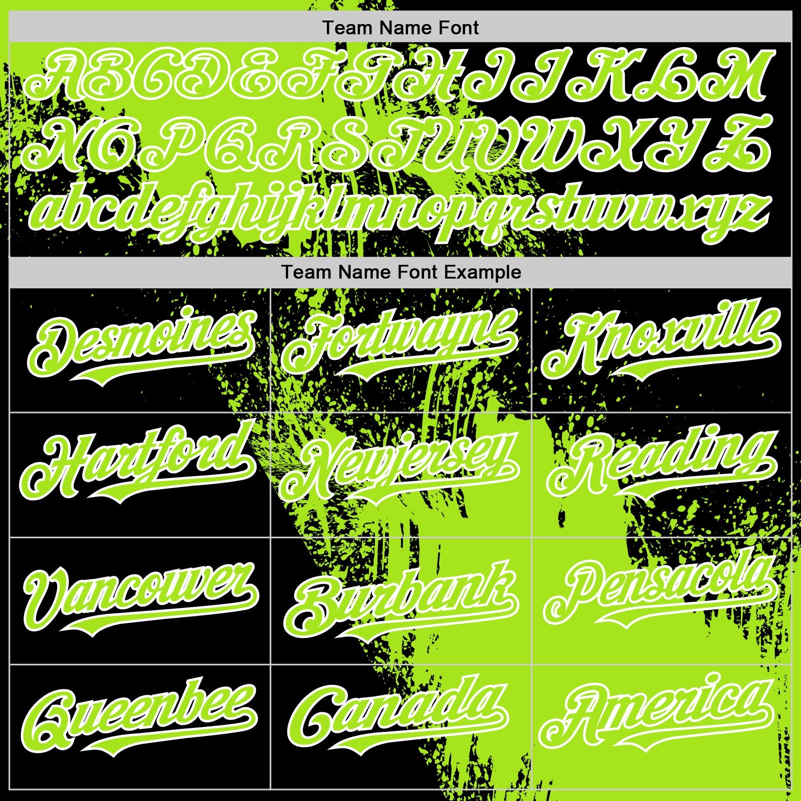 Custom Neon Green Black-White 3D Pattern Design Abstract Brush Stroke Authentic Baseball Jersey view 4