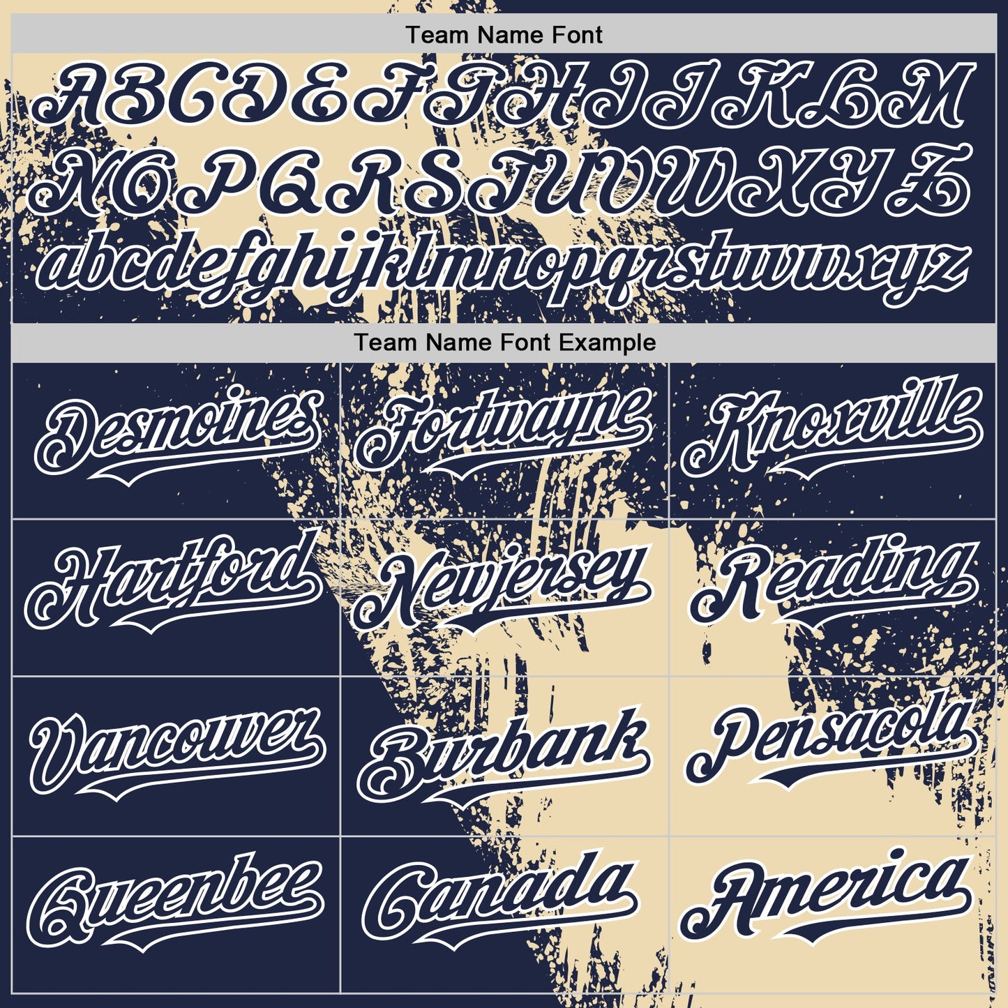 Custom Cream Navy-White 3D Pattern Design Abstract Brush Stroke Authentic Baseball Jersey view 4