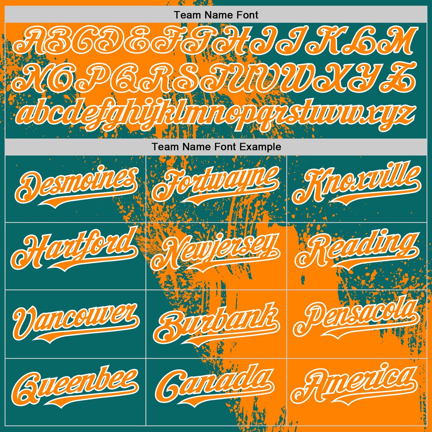 Custom Bay Orange Teal-White 3D Pattern Design Abstract Brush Stroke Authentic Baseball Jersey view 4