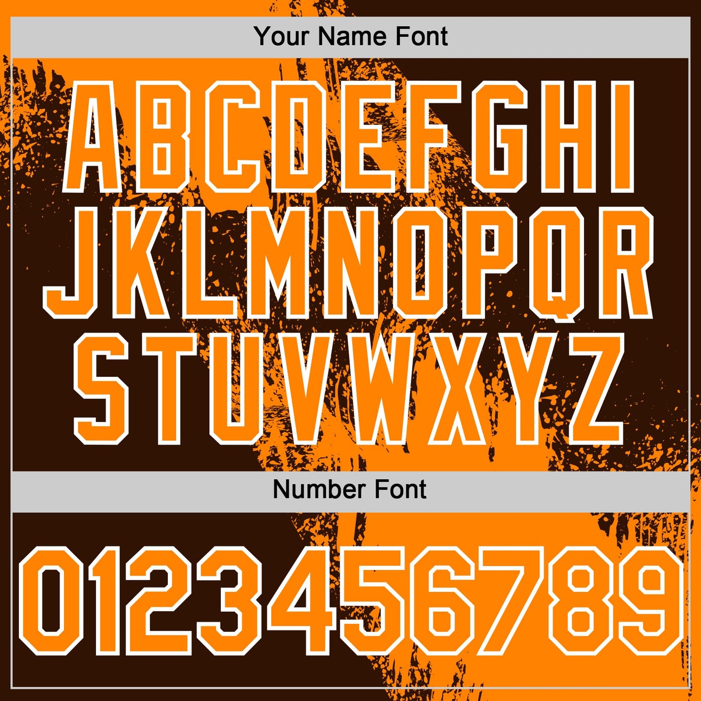Custom Bay Orange Brown-White 3D Pattern Design Abstract Brush Stroke Authentic Baseball Jersey view 5