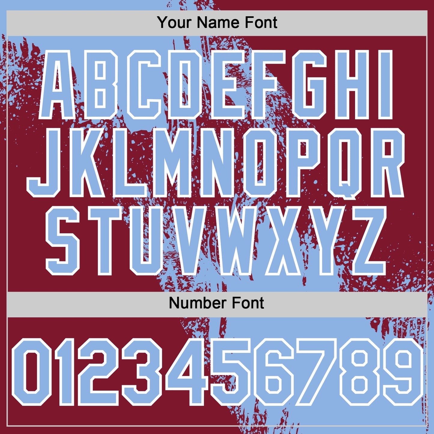Custom Light Blue Crimson-White 3D Pattern Design Abstract Brush Stroke Authentic Baseball Jersey view 5