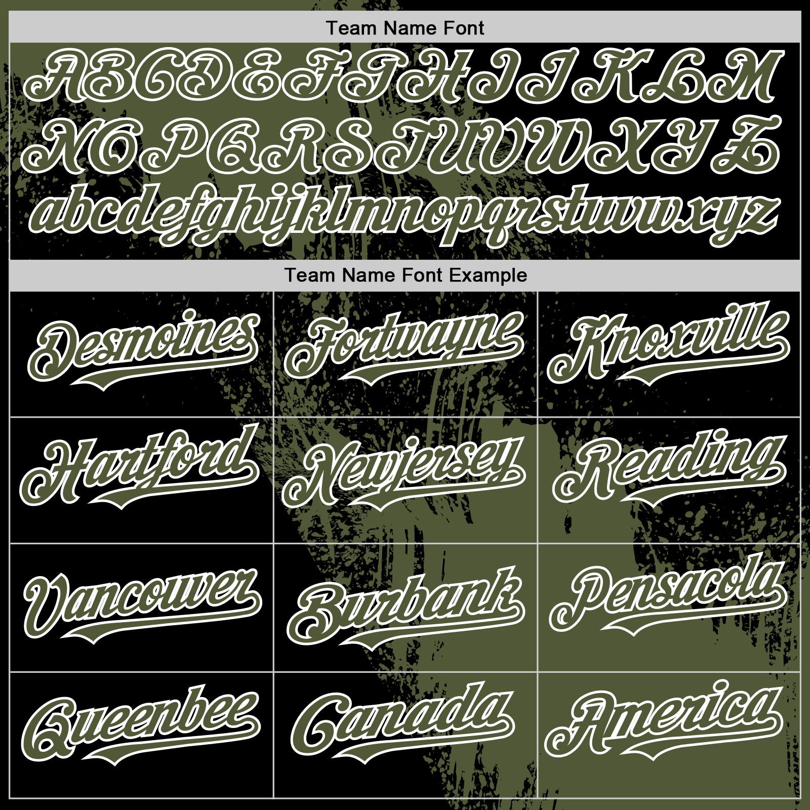 Custom Olive Black-White 3D Pattern Design Abstract Brush Stroke Authentic Baseball Jersey view 4