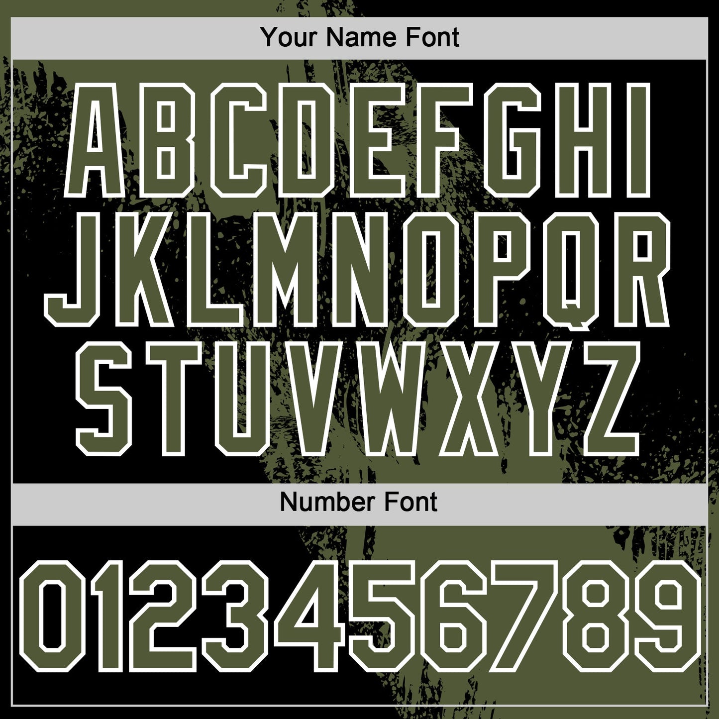 Custom Olive Black-White 3D Pattern Design Abstract Brush Stroke Authentic Baseball Jersey view 5