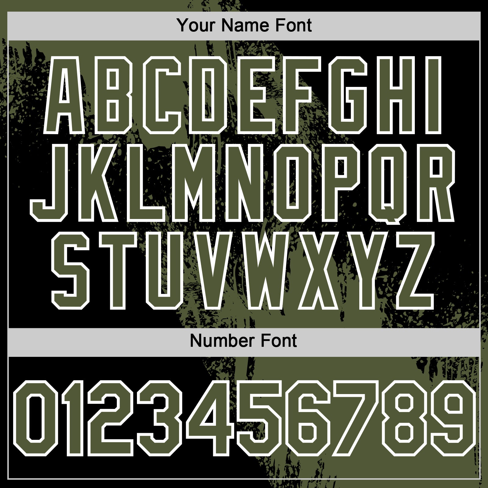 Custom Olive Black-White 3D Pattern Design Abstract Brush Stroke Authentic Baseball Jersey view 5