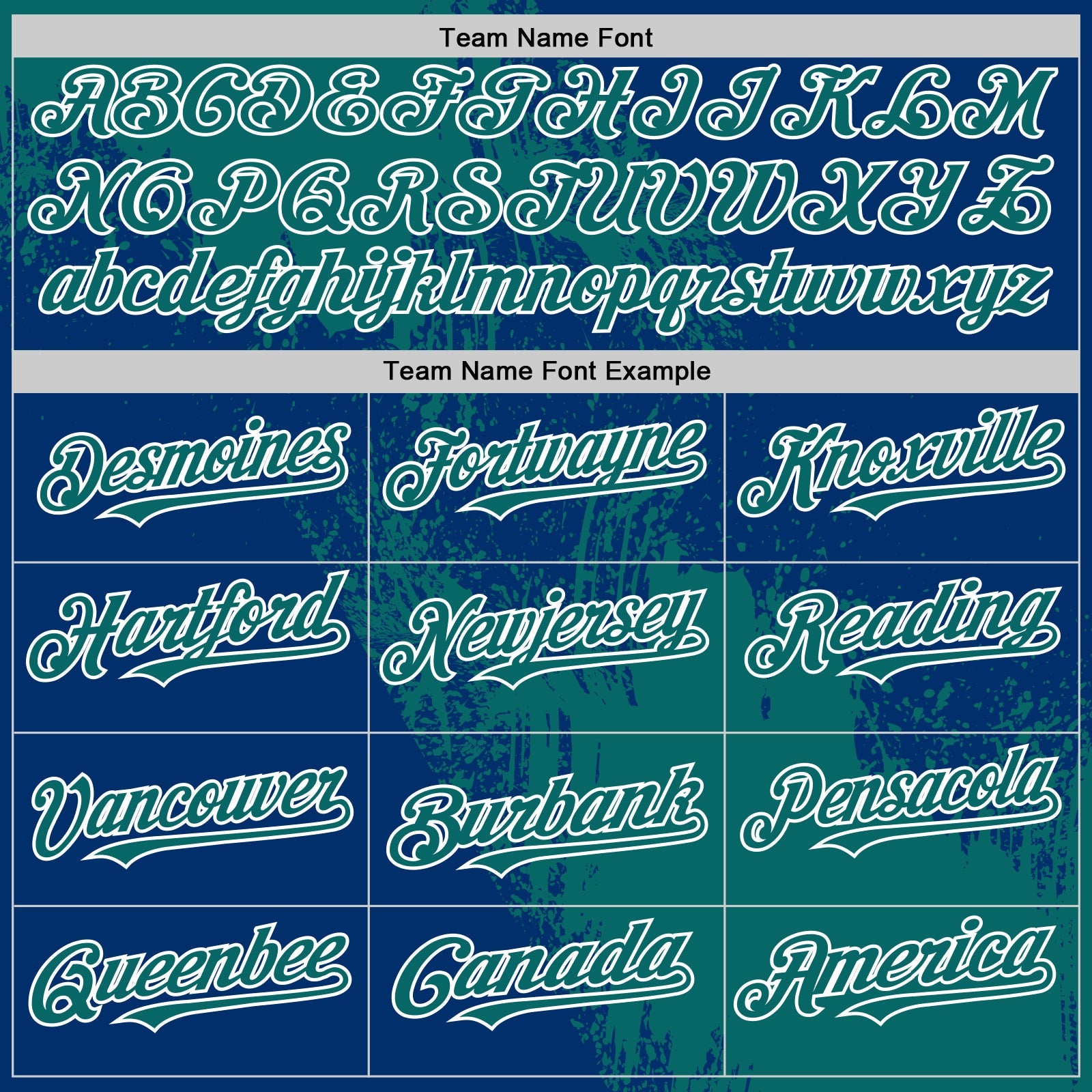 Custom Teal US Navy Blue-White 3D Pattern Design Abstract Brush Stroke Authentic Baseball Jersey view 4