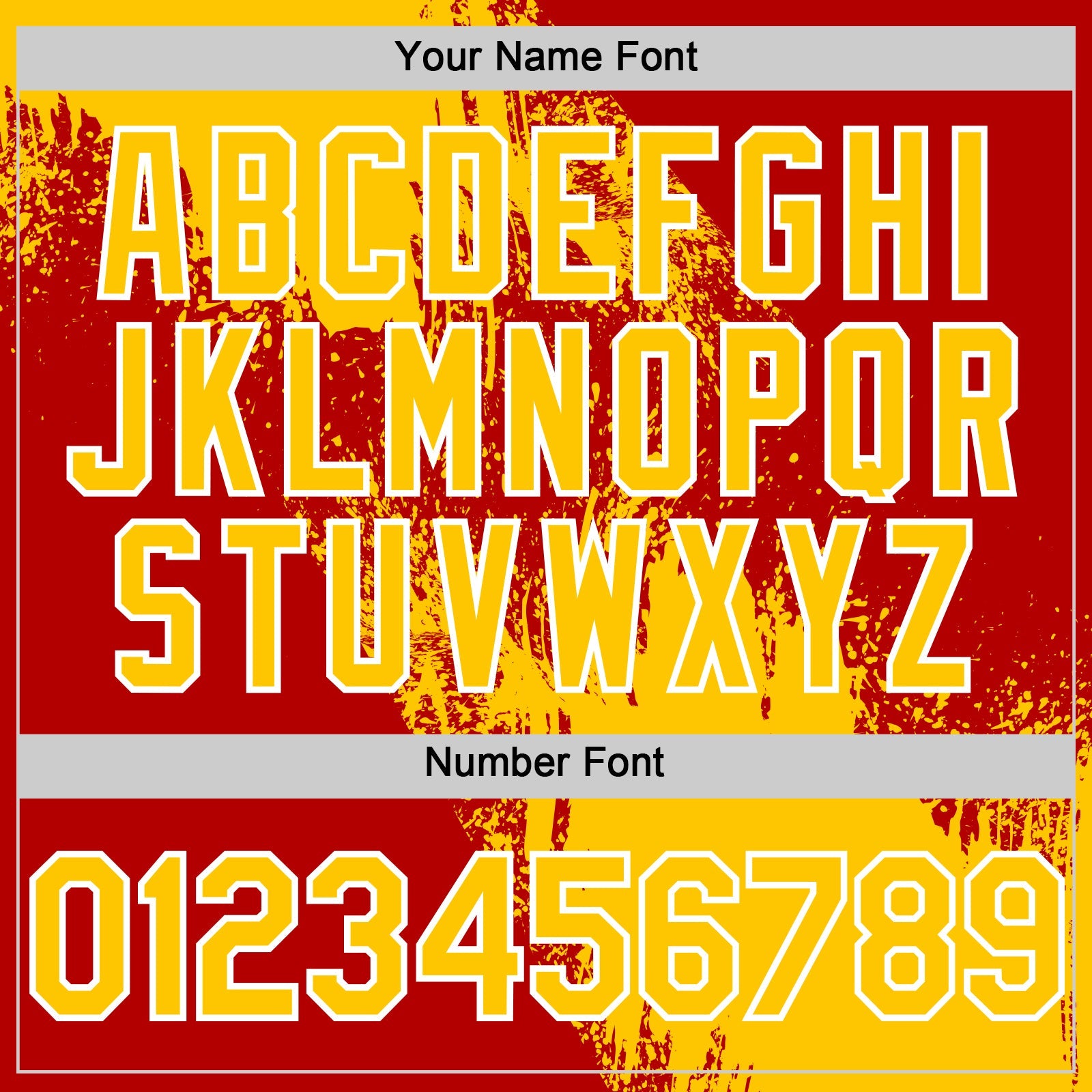 Custom Yellow Red-White 3D Pattern Design Abstract Brush Stroke Authentic Baseball Jersey view 5