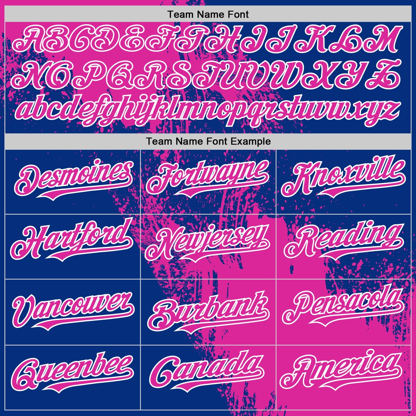 Custom Deep Pink Royal-White 3D Pattern Design Abstract Brush Stroke Authentic Baseball Jersey view 4
