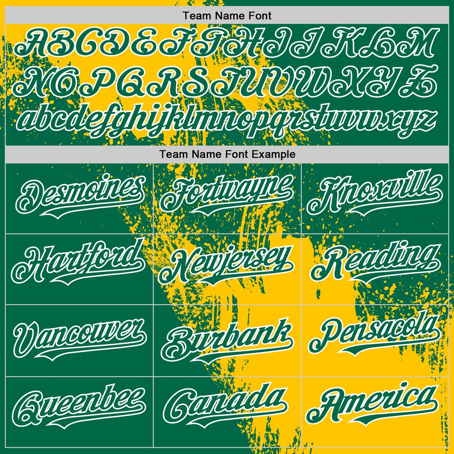 Custom Yellow Kelly Green-White 3D Pattern Design Abstract Brush Stroke Authentic Baseball Jersey view 4