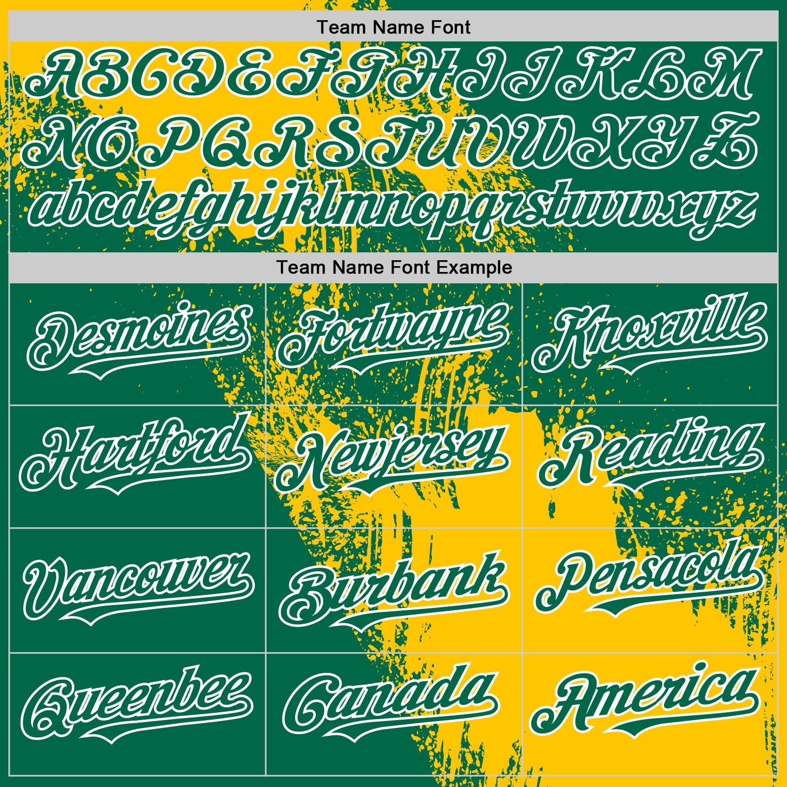 Custom Yellow Kelly Green-White 3D Pattern Design Abstract Brush Stroke Authentic Baseball Jersey view 4