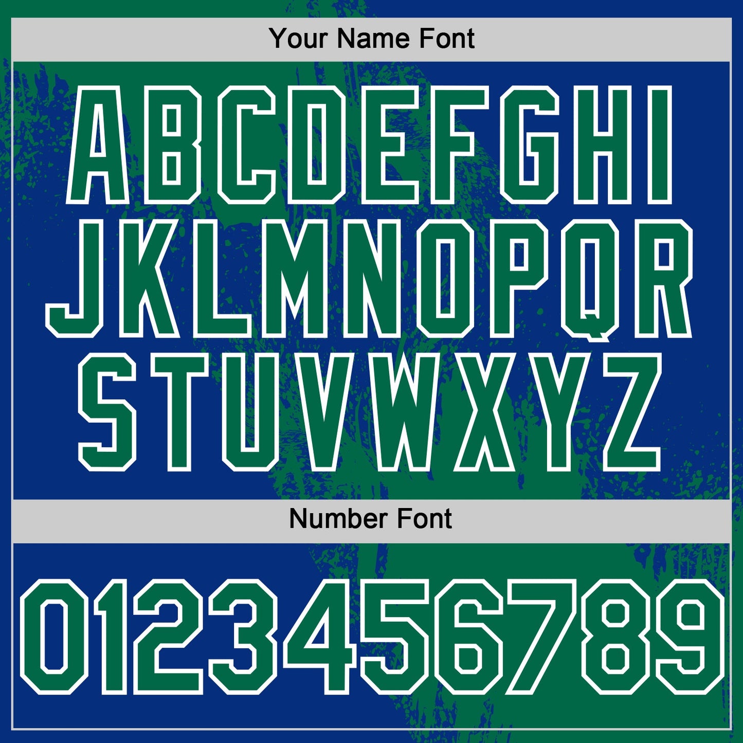 Custom Kelly Green Royal-White 3D Pattern Design Abstract Brush Stroke Authentic Baseball Jersey view 5