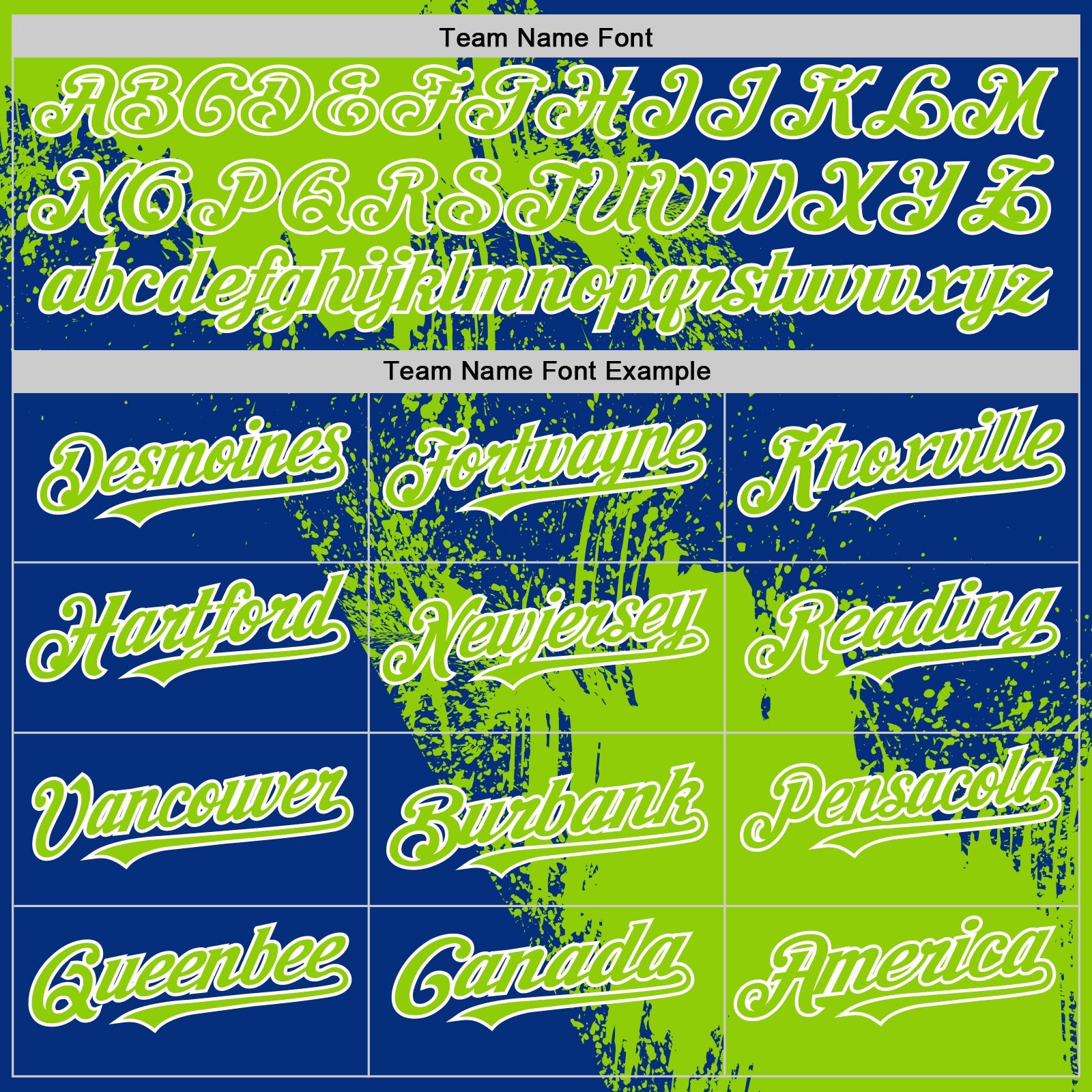 Custom Neon Green Royal-White 3D Pattern Design Abstract Brush Stroke Authentic Baseball Jersey view 4