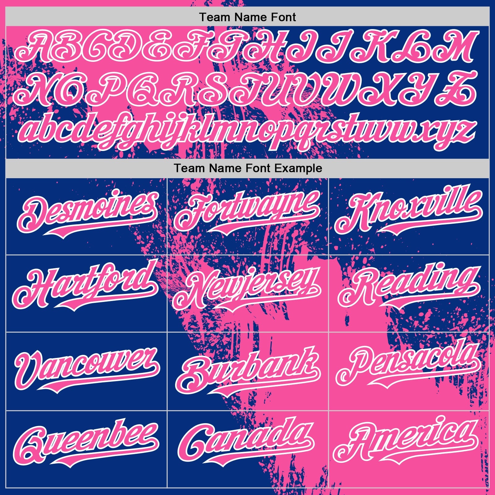 Custom Pink Royal-White 3D Pattern Design Abstract Brush Stroke Authentic Baseball Jersey view 4