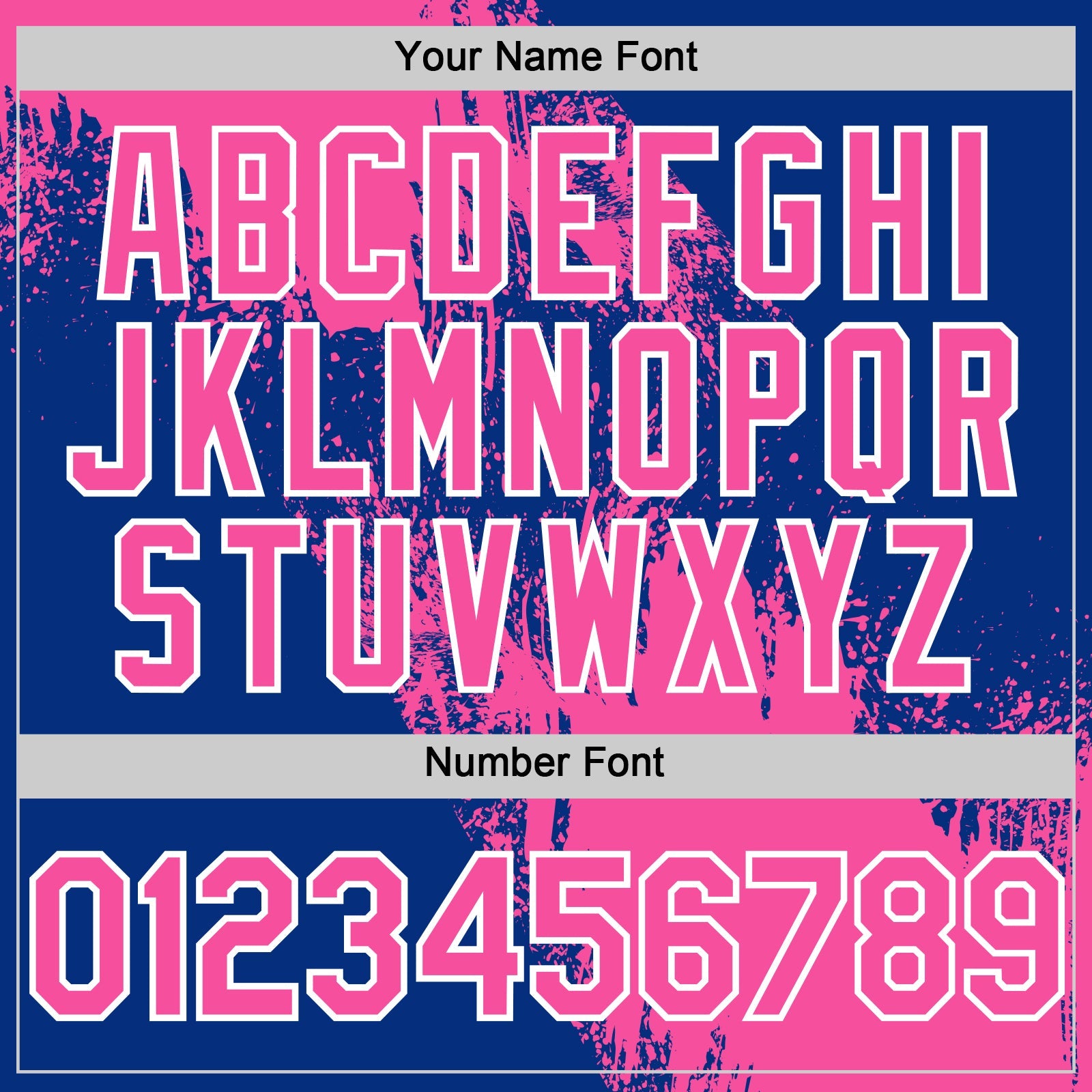 Custom Pink Royal-White 3D Pattern Design Abstract Brush Stroke Authentic Baseball Jersey view 5