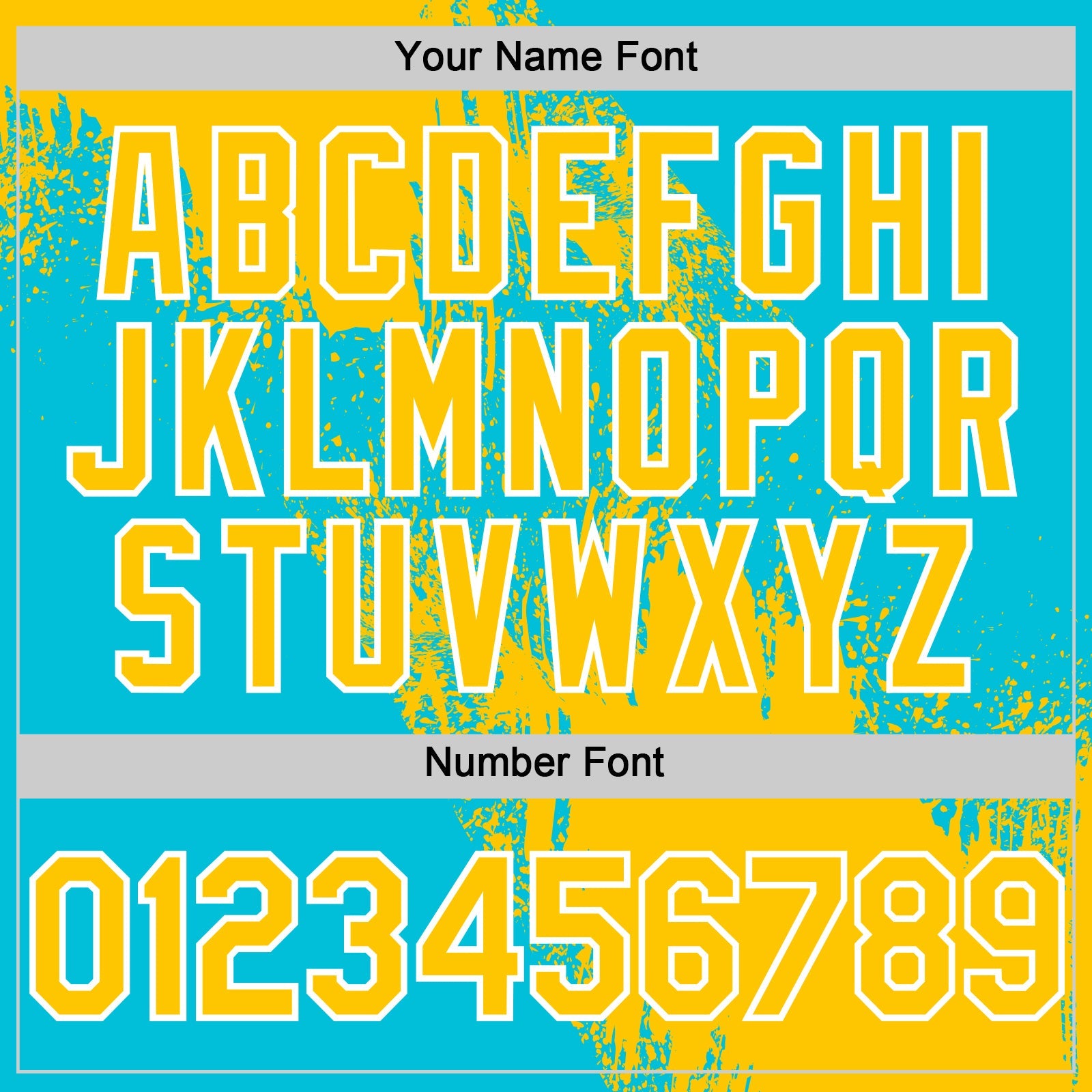Custom Yellow Lakes Blue-White 3D Pattern Design Abstract Brush Stroke Authentic Baseball Jersey view 5