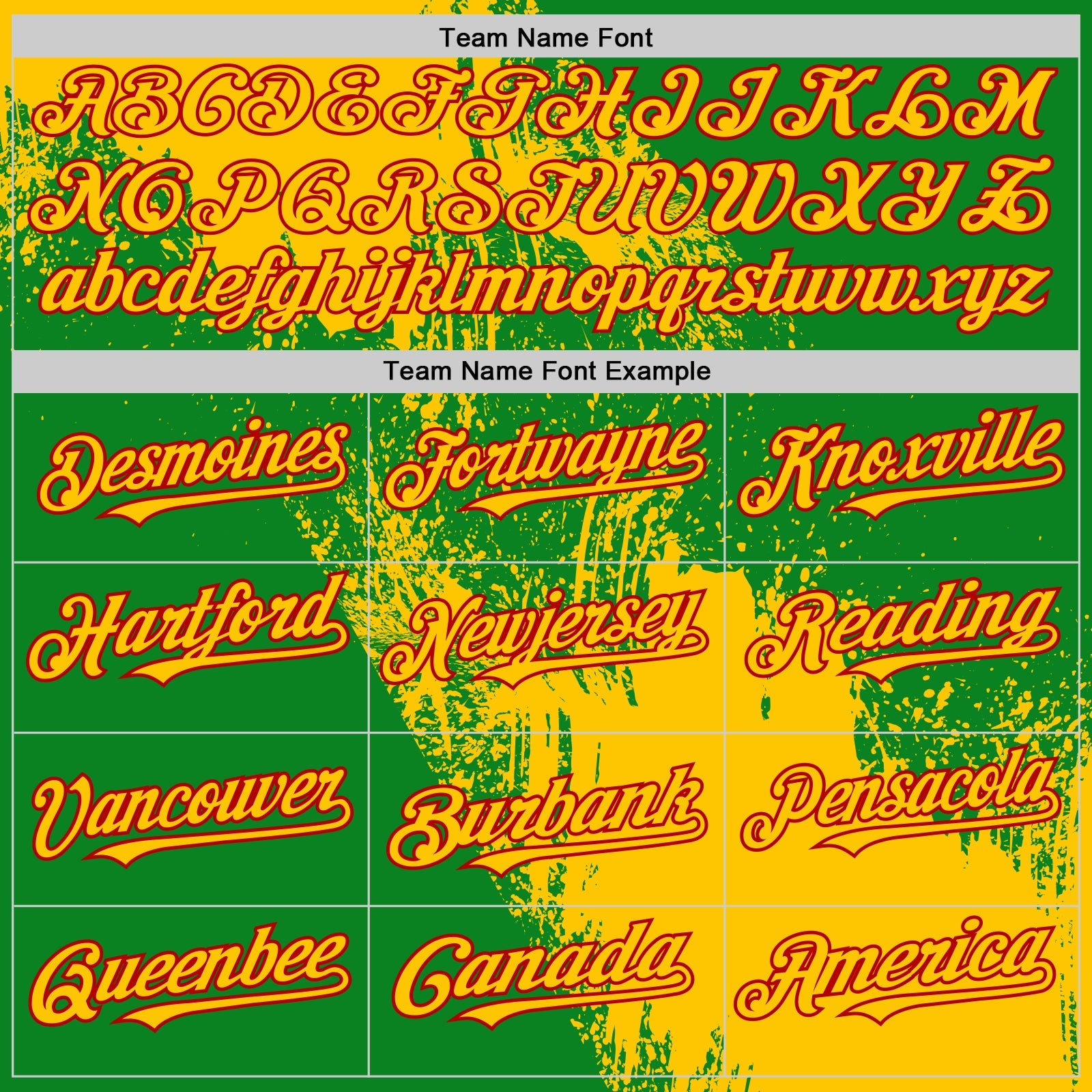 Custom Yellow Grass Green-Red 3D Pattern Design Abstract Brush Stroke Authentic Baseball Jersey view 4