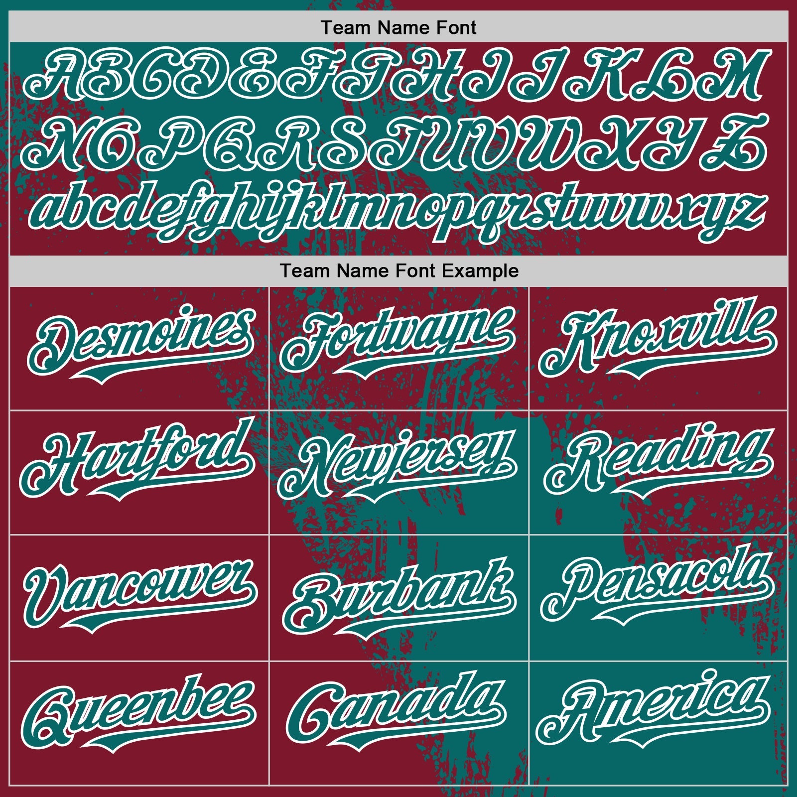 Custom Teal Crimson-White 3D Pattern Design Abstract Brush Stroke Authentic Baseball Jersey view 4