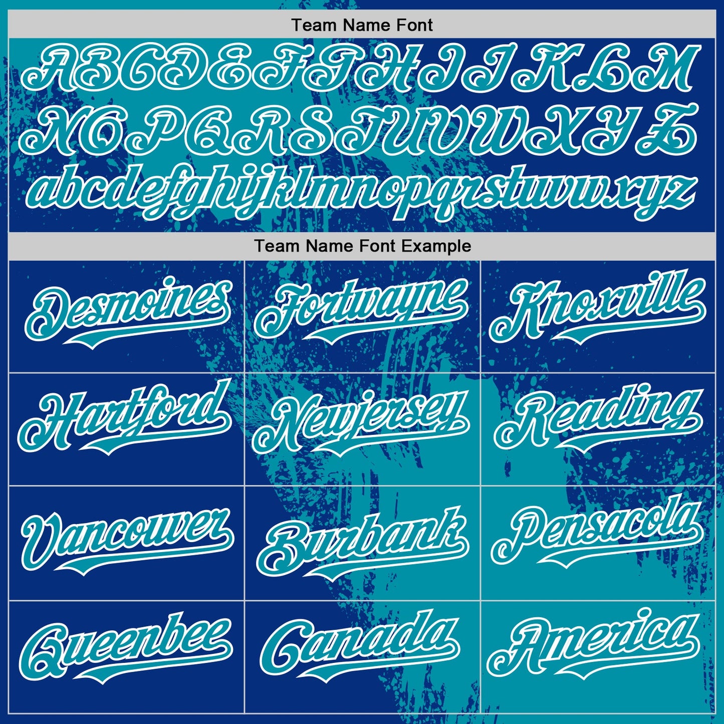 Custom Teal Royal-White 3D Pattern Design Abstract Brush Stroke Authentic Baseball Jersey view 4