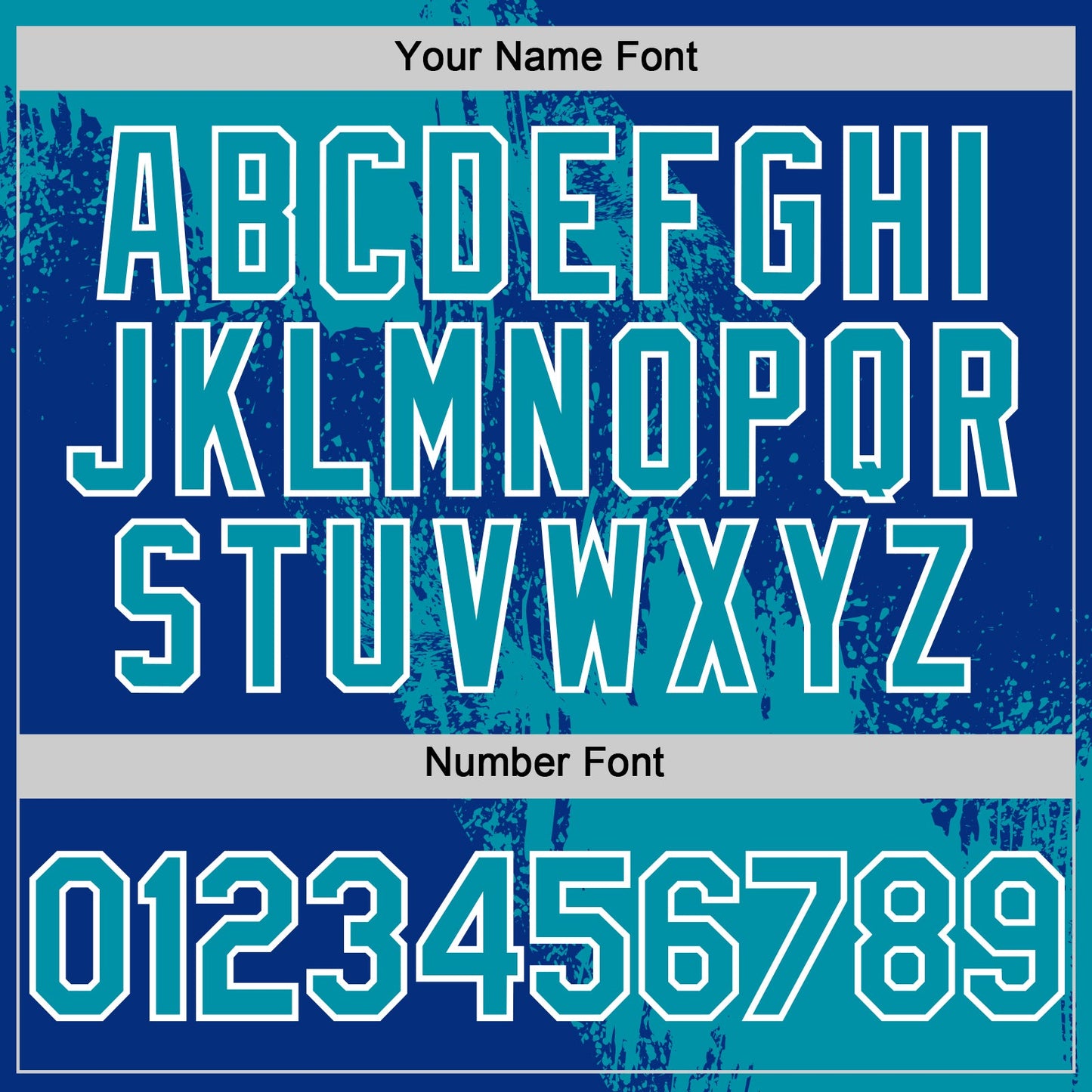 Custom Teal Royal-White 3D Pattern Design Abstract Brush Stroke Authentic Baseball Jersey view 5