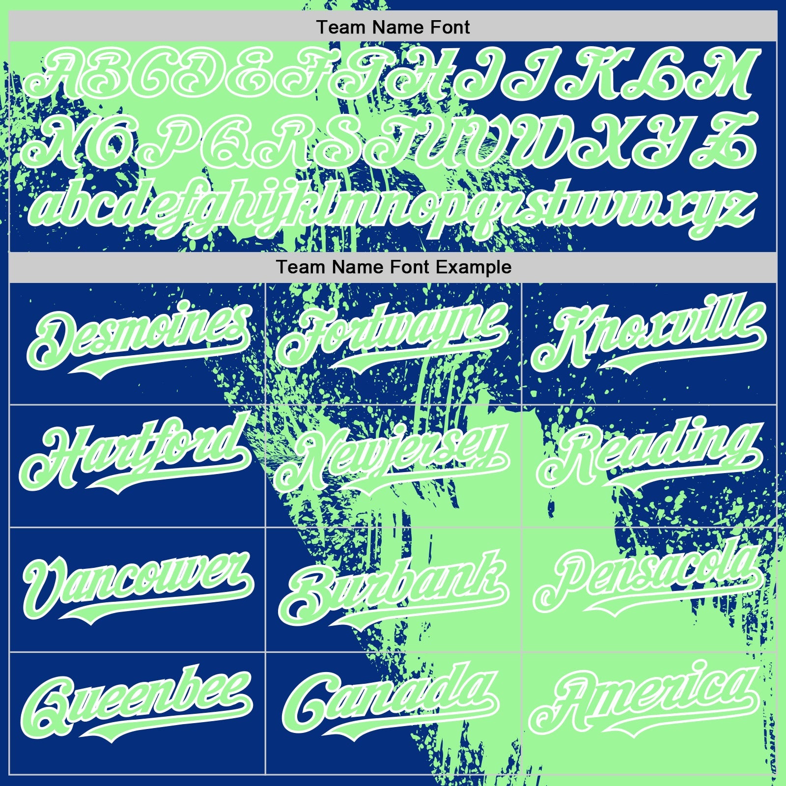 Custom Pea Green Royal-White 3D Pattern Design Abstract Brush Stroke Authentic Baseball Jersey view 4