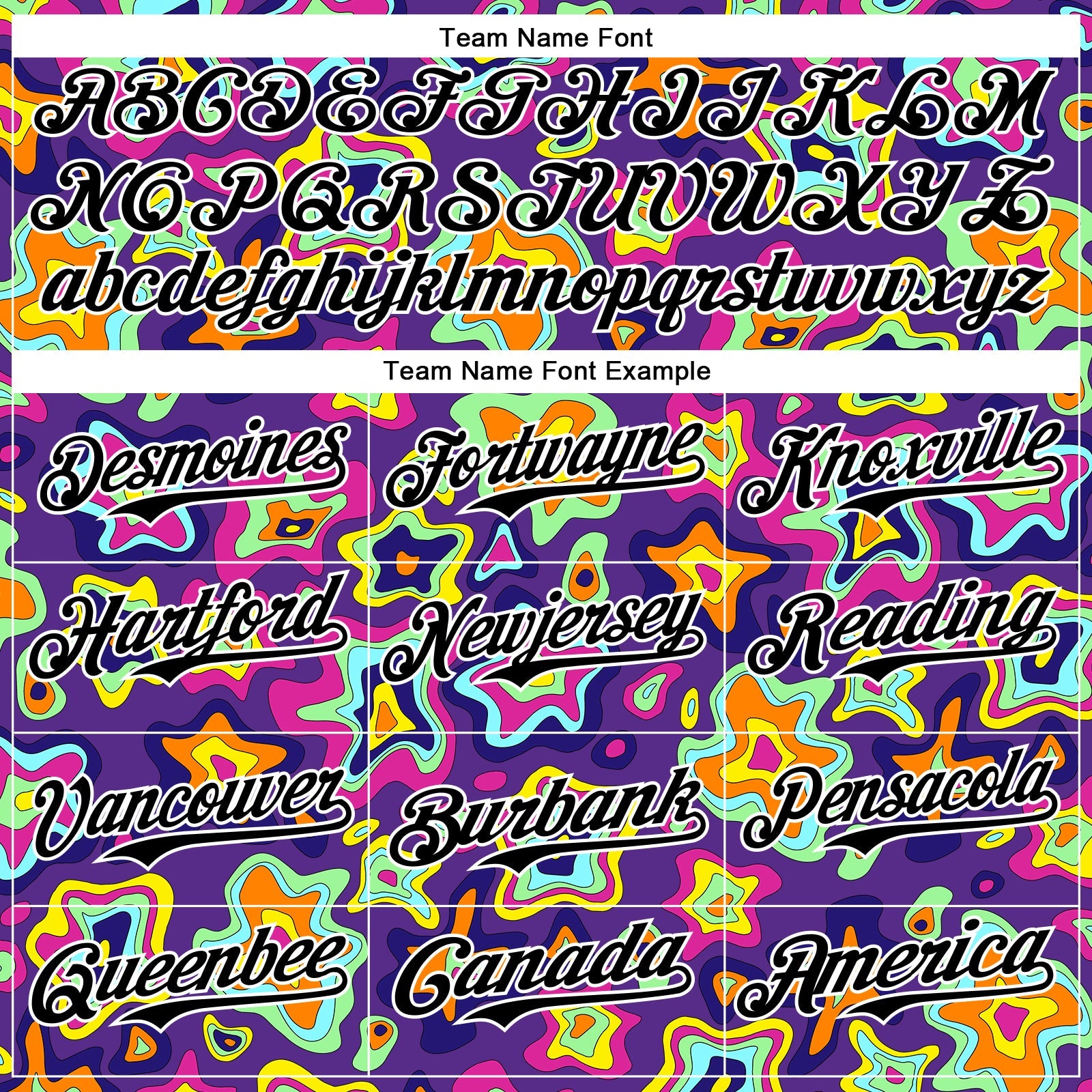 Custom Purple Black-White 3D Pattern Design Rave Psychedelic Fluid Art Authentic Baseball Jersey view 4