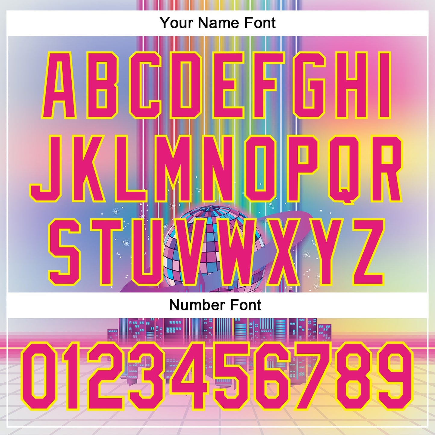 Custom Pink Hot Pink-Light Yellow 3D Pattern Design Rave Psychedelic Neon Music Disco Authentic Baseball Jersey view 5