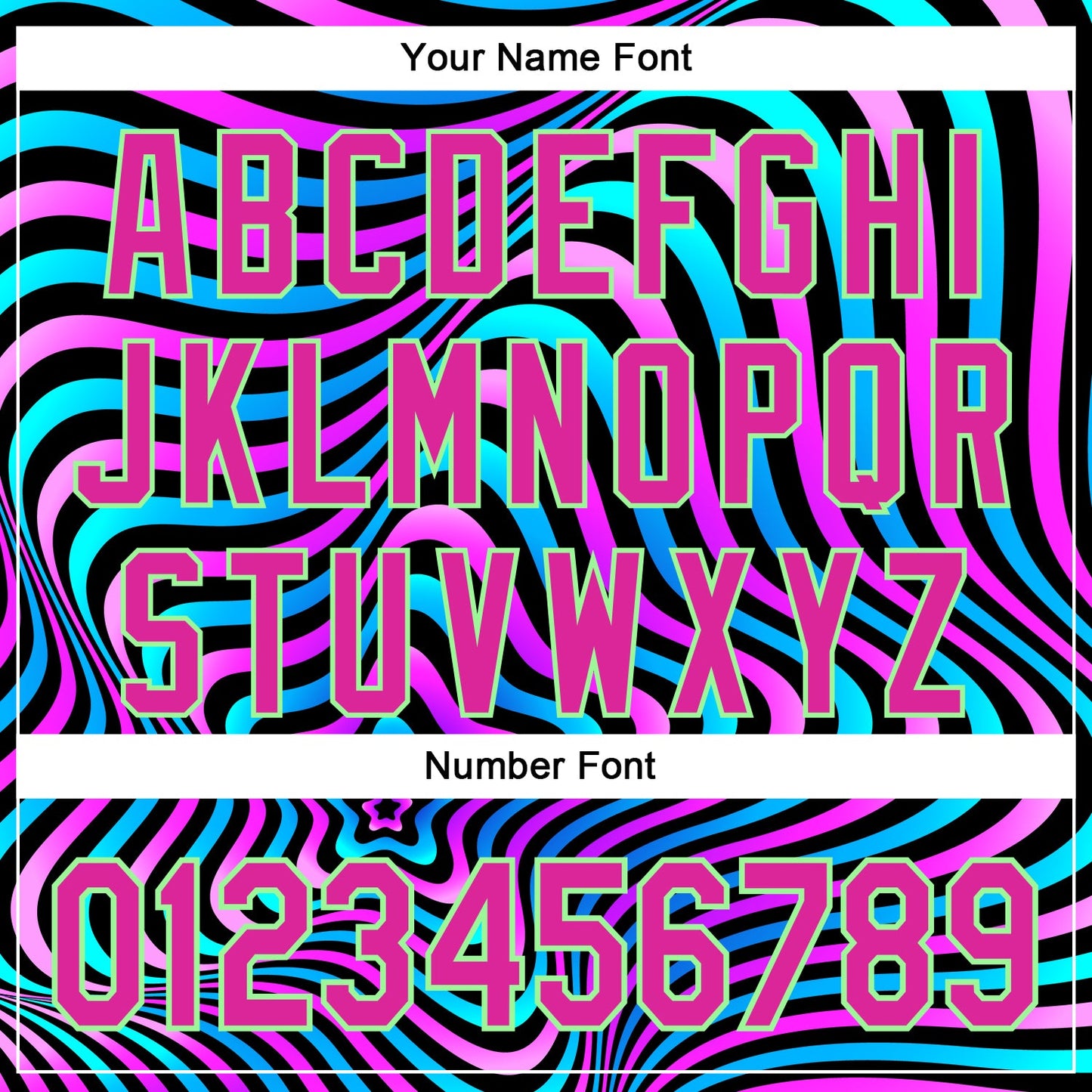 Custom Black Deep Pink-Pea Green 3D Pattern Design Rave Psychedelic Fluid Art Authentic Baseball Jersey view 5