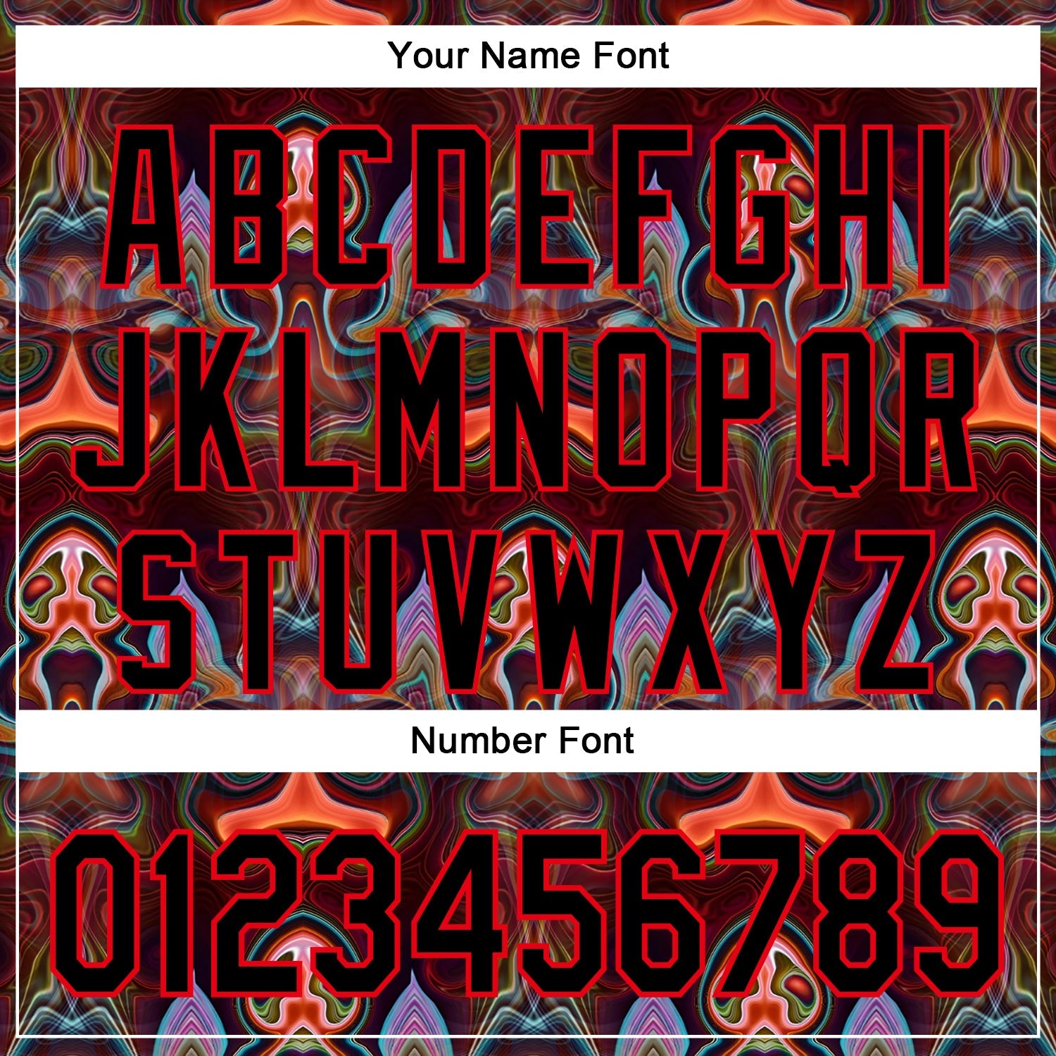 Custom Brown Black-Fire Red 3D Pattern Design Rave Psychedelic Fluid Art Authentic Baseball Jersey view 5