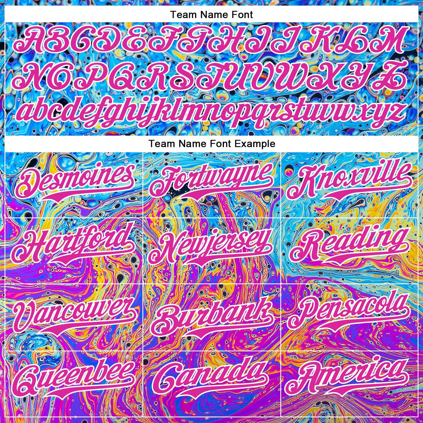 Custom Electric Blue Deep Pink-White 3D Pattern Design Rave Psychedelic Fluid Art Authentic Baseball Jersey view 4