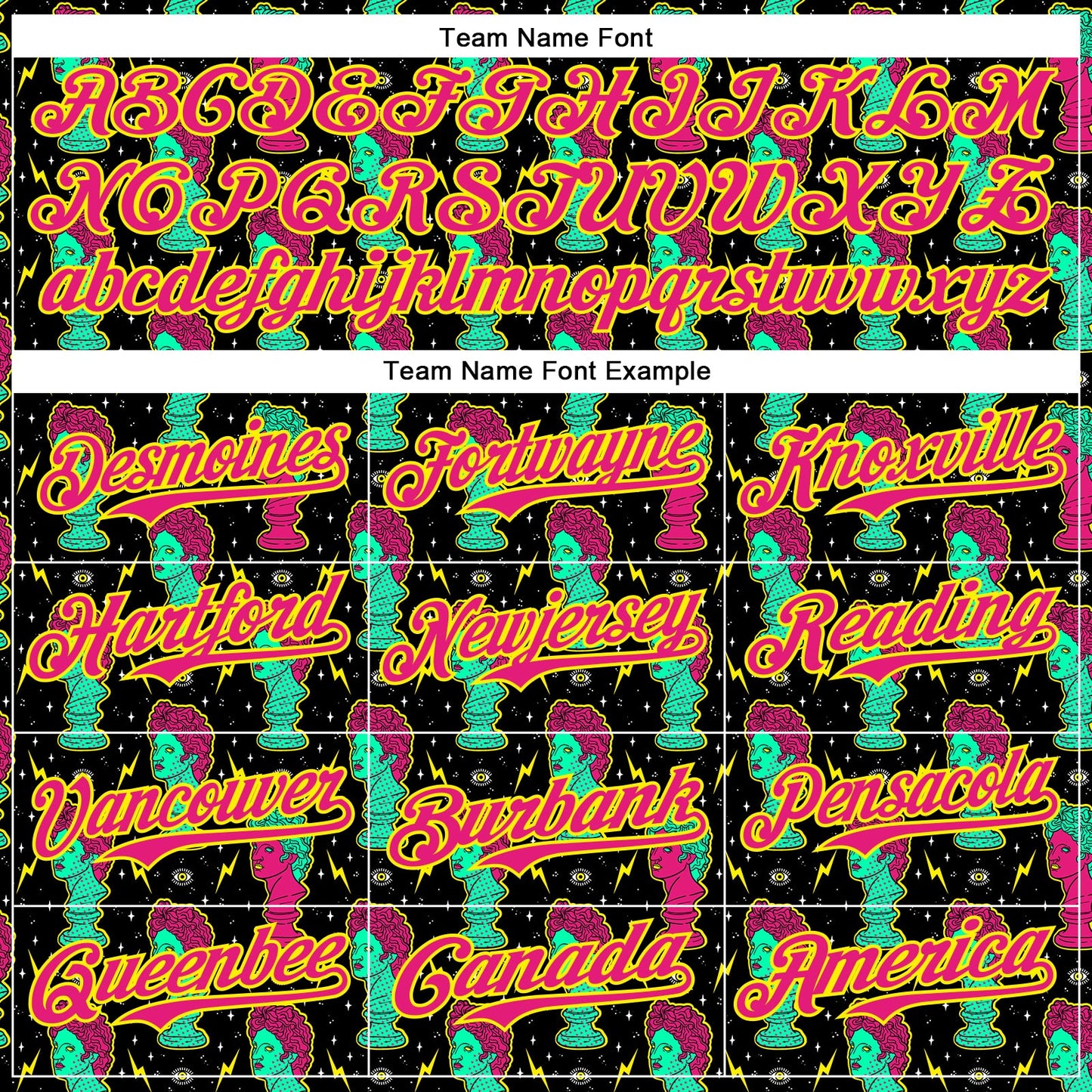 Custom Black Hot Pink-Light Yellow 3D Pattern Design Rave Psychedelic Sculpture Authentic Baseball Jersey view 4