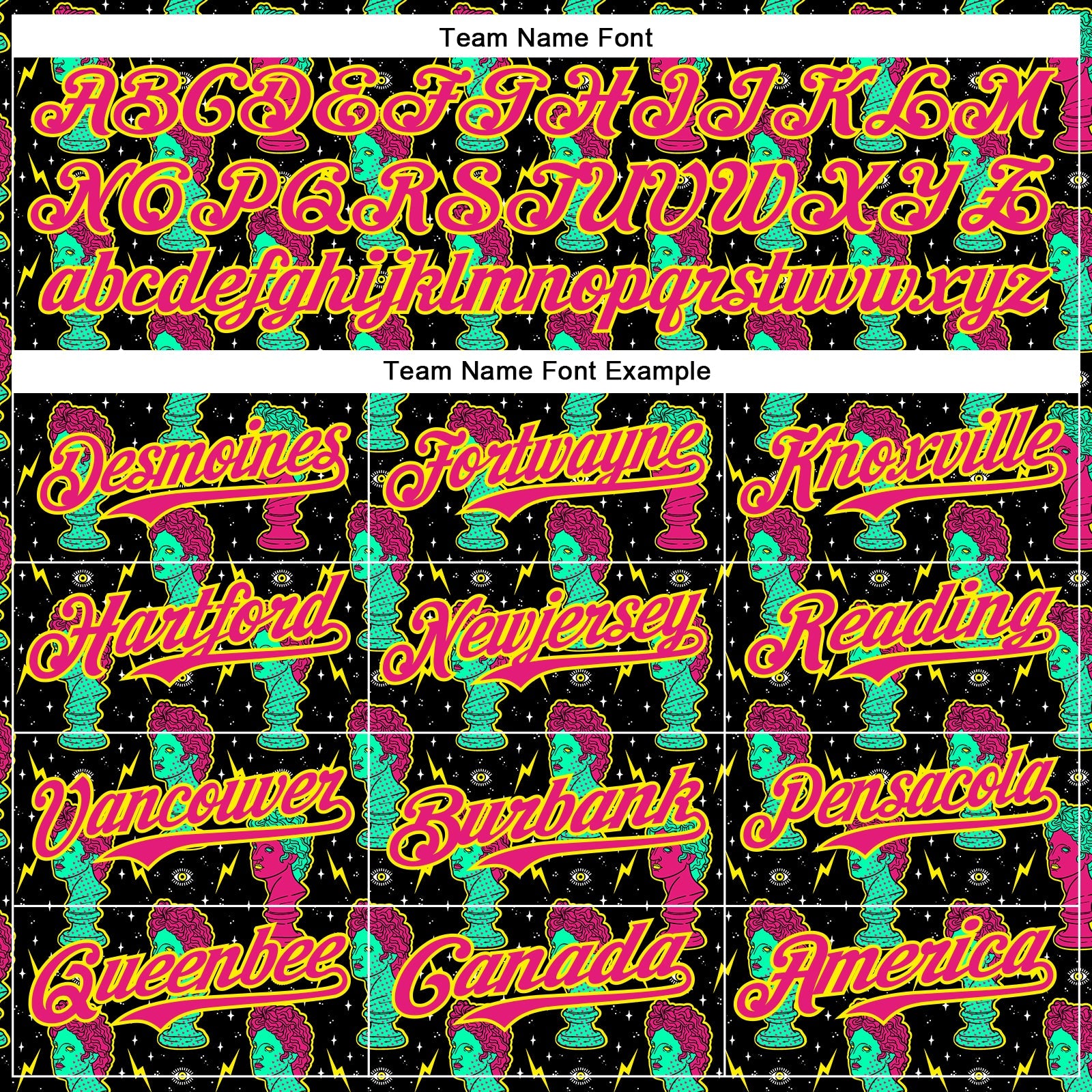 Custom Black Hot Pink-Light Yellow 3D Pattern Design Rave Psychedelic Sculpture Authentic Baseball Jersey view 4
