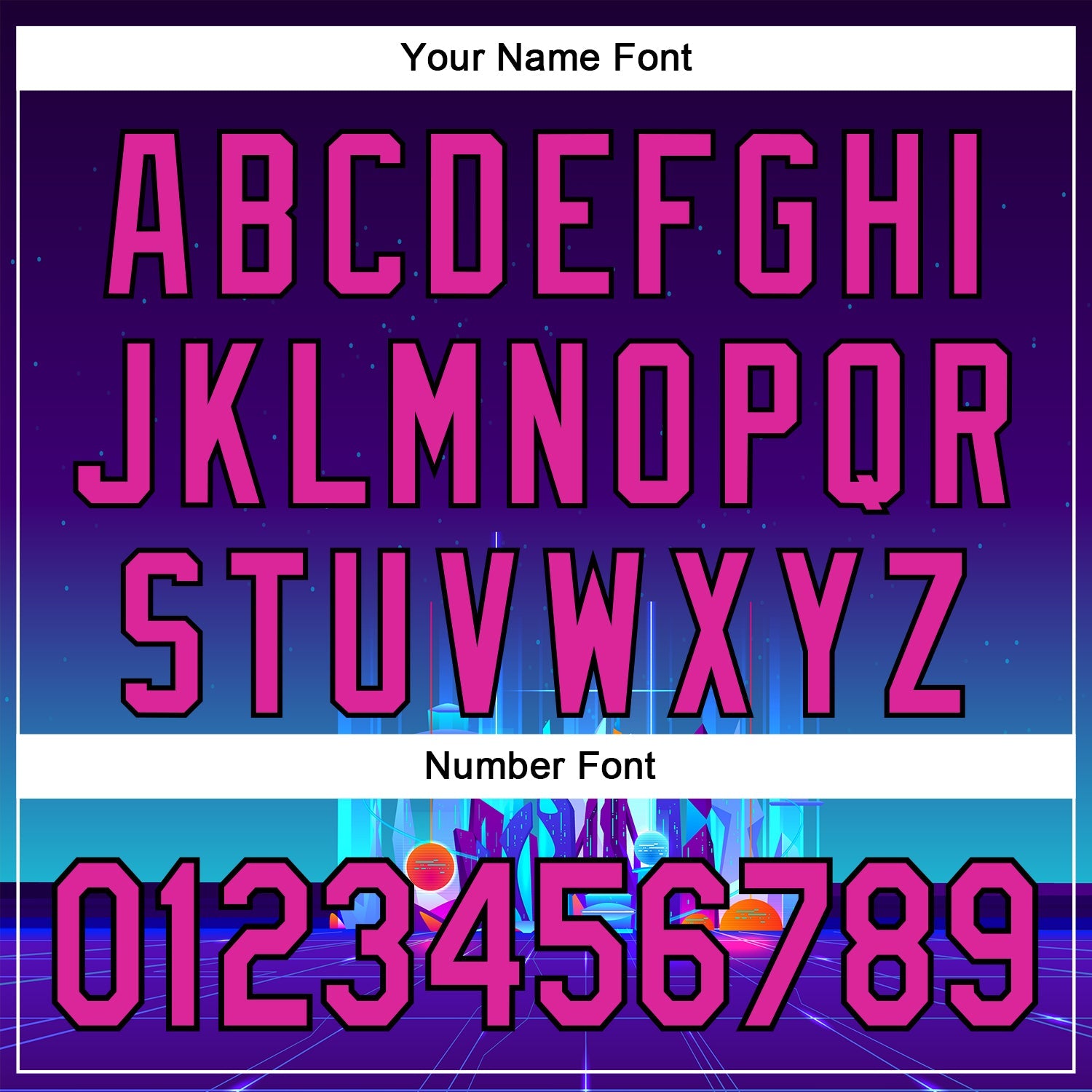 Custom Navy Deep Pink-Black 3D Pattern Design Rave Psychedelic Futuristic City Authentic Baseball Jersey view 5