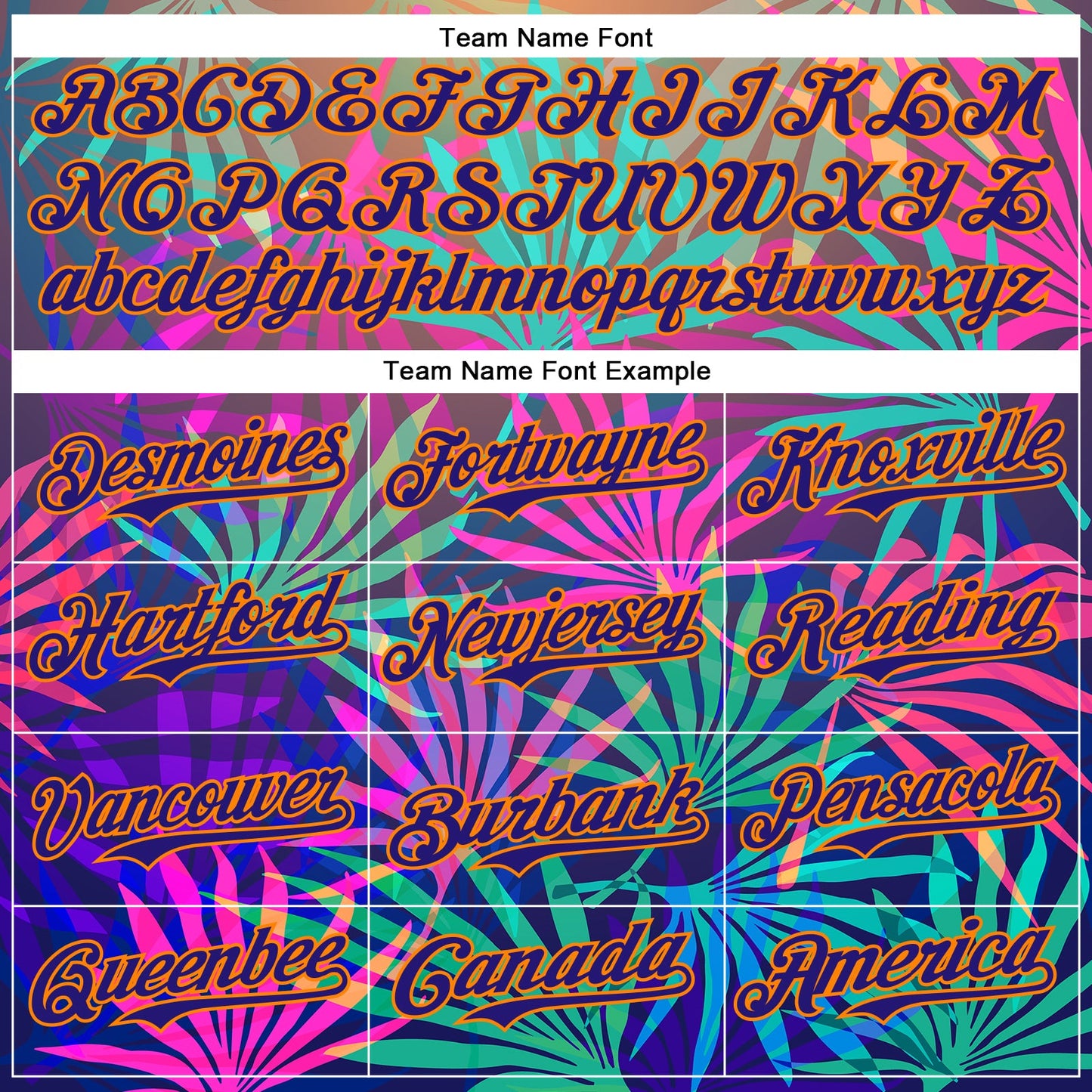 Custom Pink Dark Purple-Bay Orange 3D Pattern Design Rave Psychedelic Tropical Palm Leaves Authentic Baseball Jersey view 4