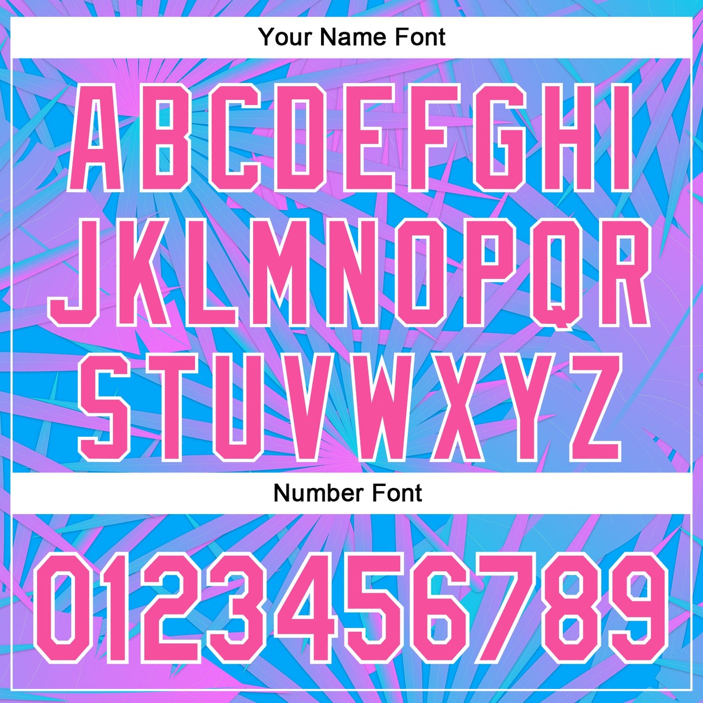 Custom Electric Blue Pink-White 3D Pattern Design Rave Psychedelic Tropical Palm Leaves Authentic Baseball Jersey view 5