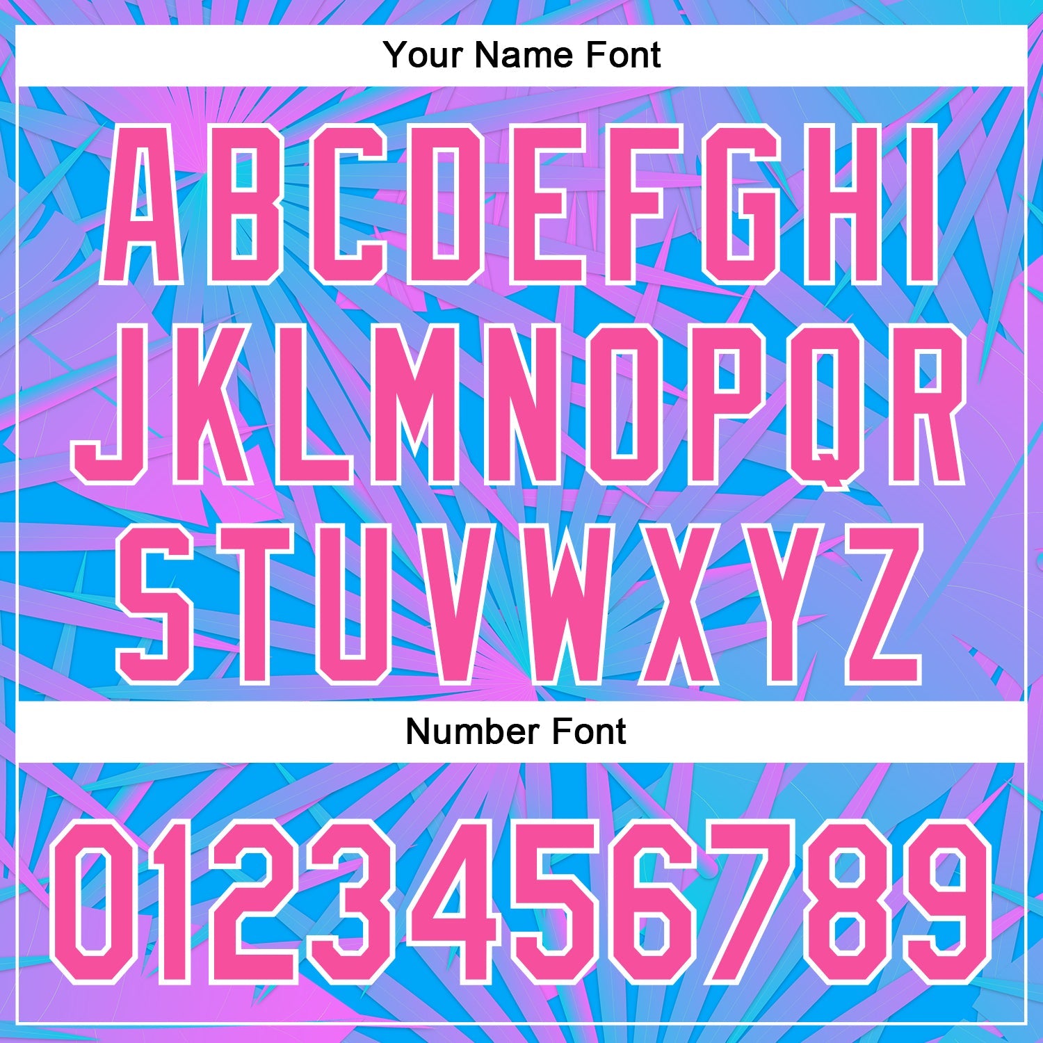 Custom Electric Blue Pink-White 3D Pattern Design Rave Psychedelic Tropical Palm Leaves Authentic Baseball Jersey view 5