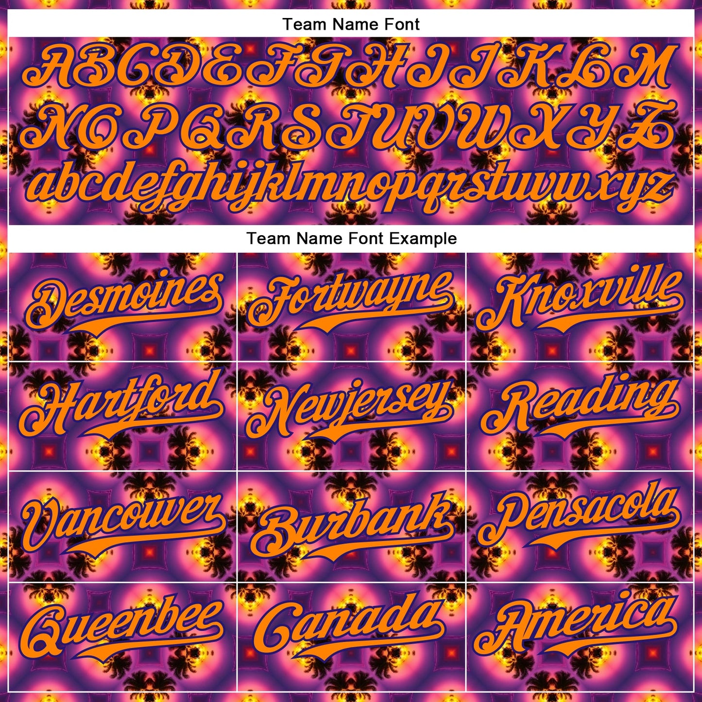 Custom Purple Bay Orange-Dark Purple 3D Pattern Design Rave Psychedelic Flower Authentic Baseball Jersey view 4