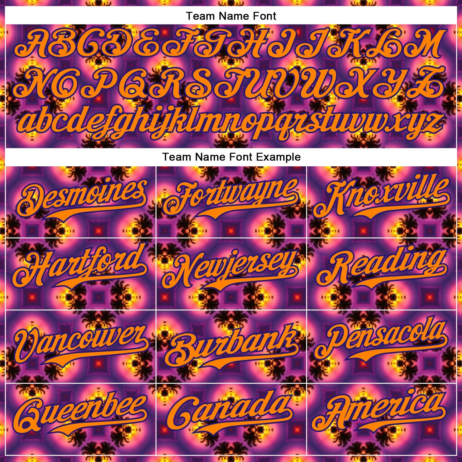 Custom Purple Bay Orange-Dark Purple 3D Pattern Design Rave Psychedelic Flower Authentic Baseball Jersey view 4