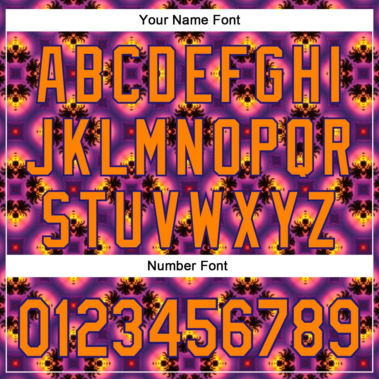 Custom Purple Bay Orange-Dark Purple 3D Pattern Design Rave Psychedelic Flower Authentic Baseball Jersey view 5