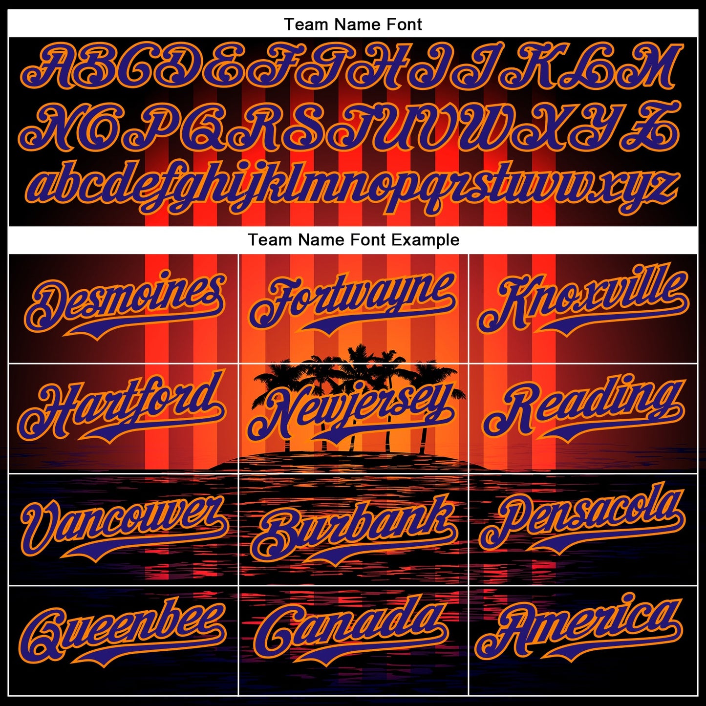 Custom Black Dark Purple-Bay Orange 3D Pattern Design Rave Psychedelic Tropical Palm Tree Authentic Baseball Jersey view 4
