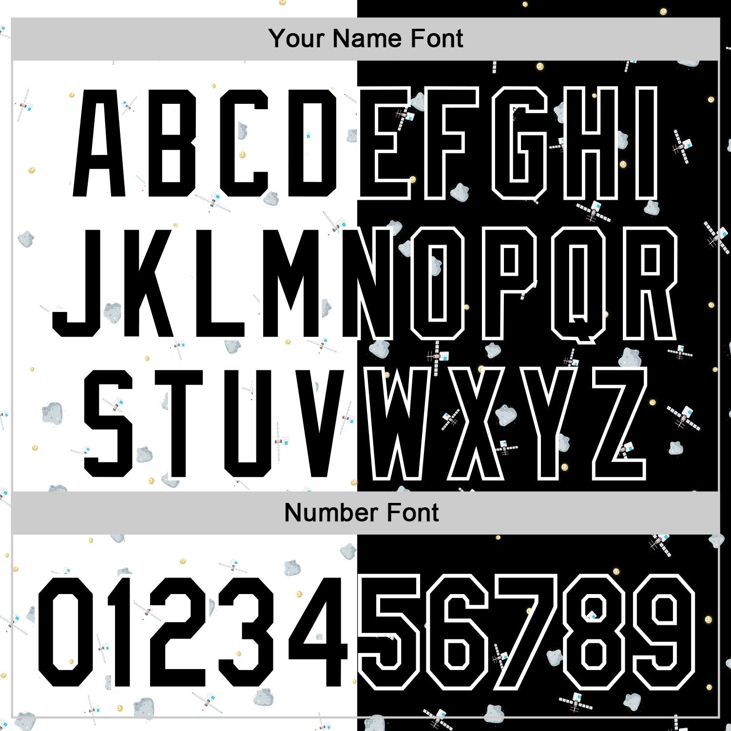 Custom Black White 3D Pattern Design Space Satellite Authentic Baseball Jersey view 5