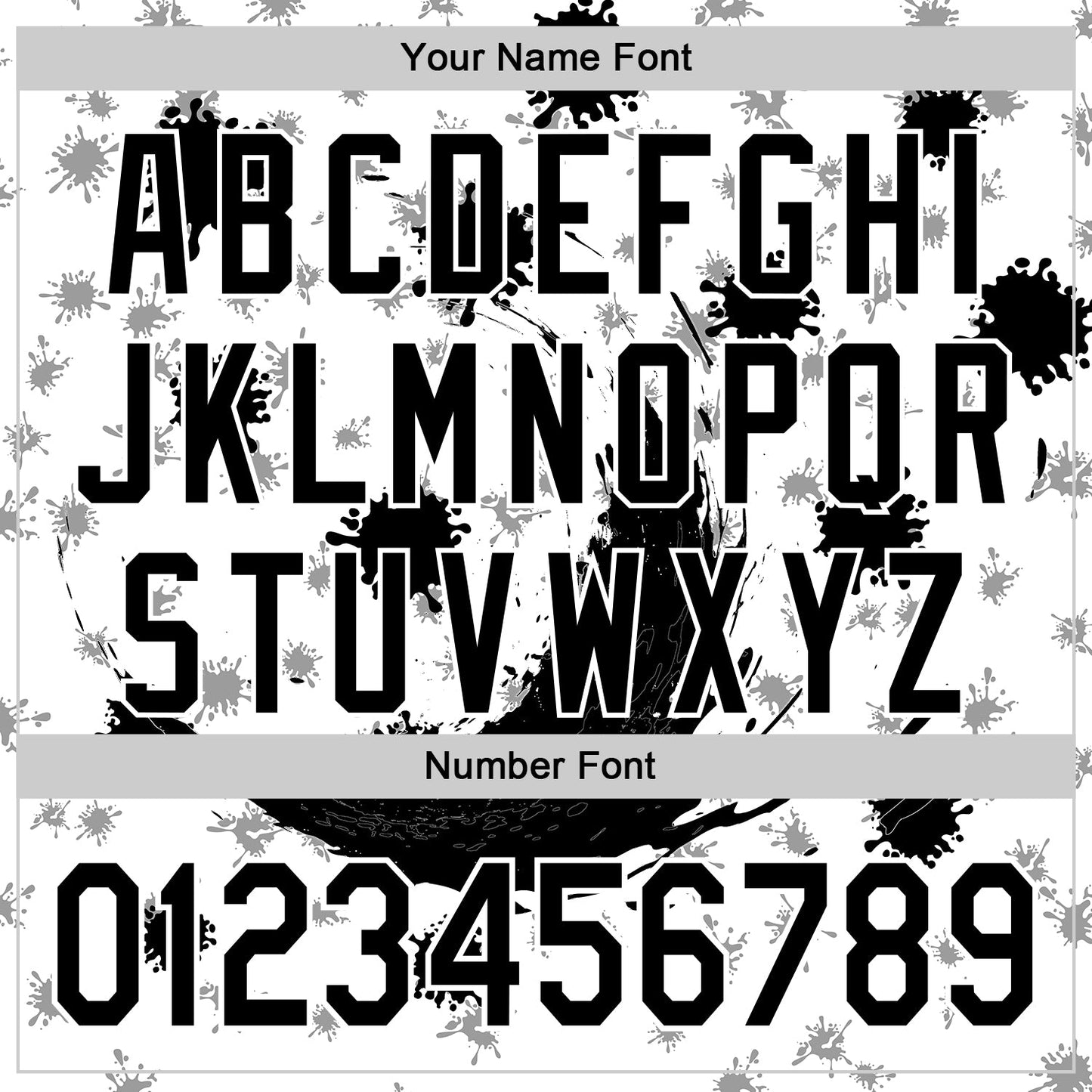 Custom White Black 3D Pattern Design Graffiti Splash Ink Authentic Baseball Jersey view 5