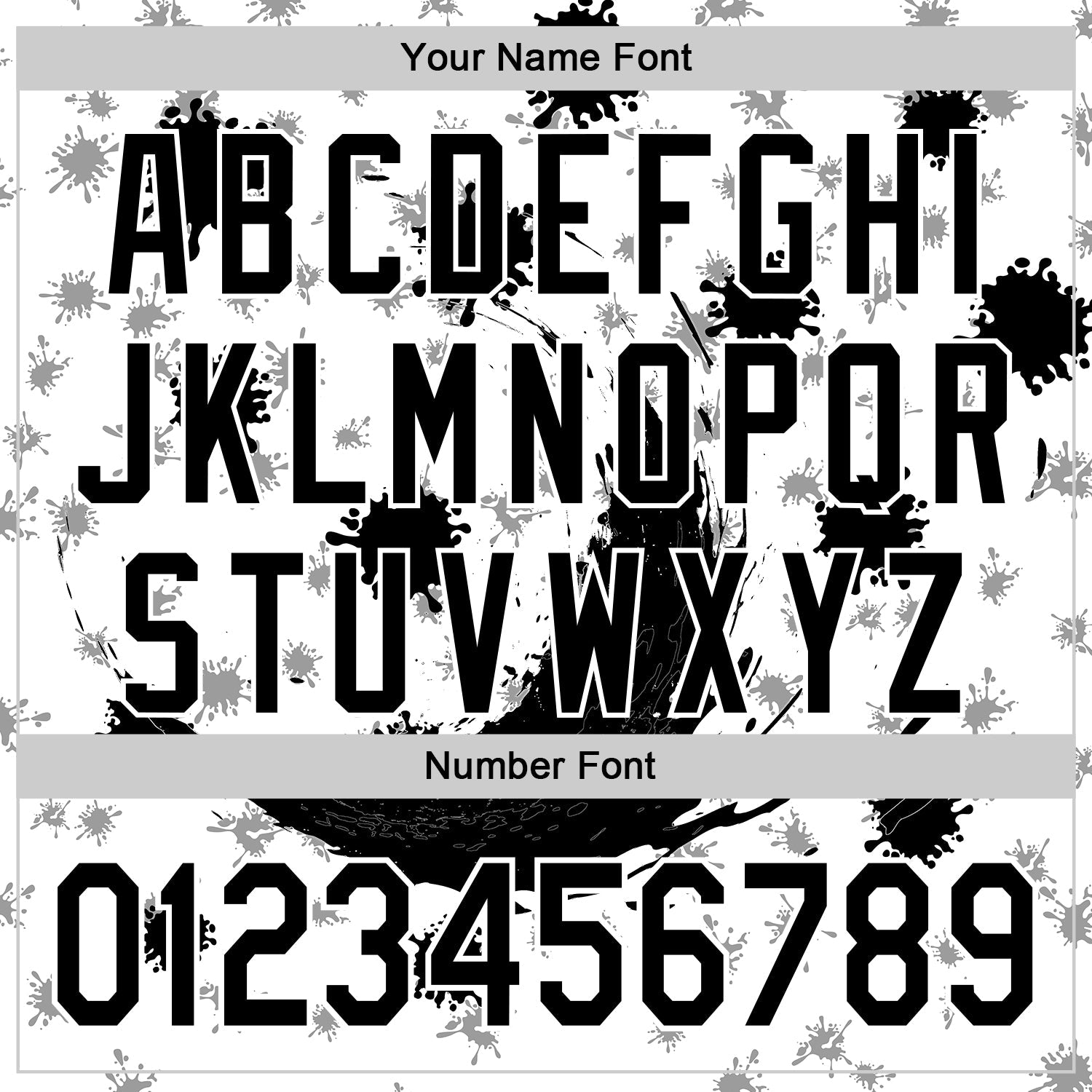 Custom White Black 3D Pattern Design Graffiti Splash Ink Authentic Baseball Jersey view 5