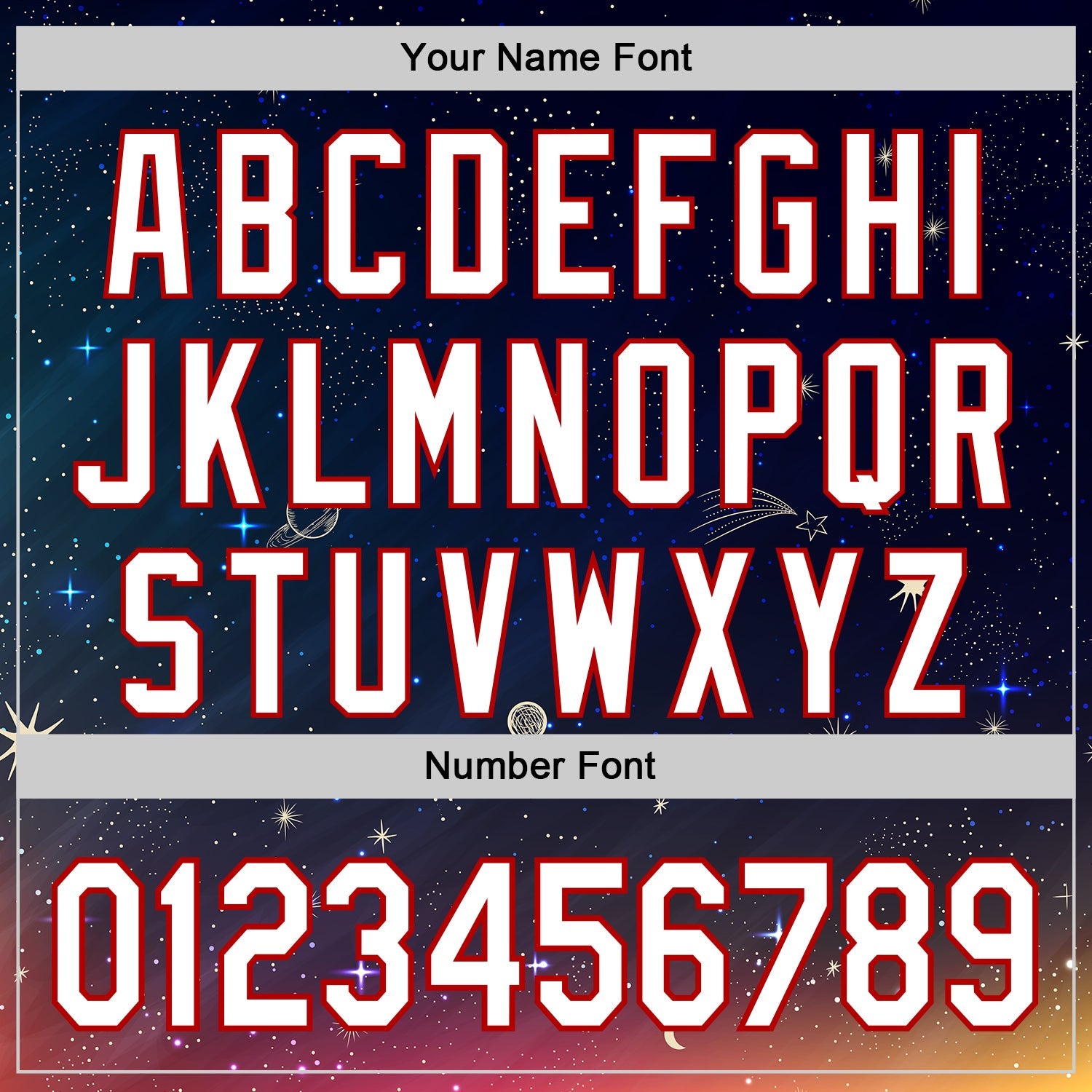 Custom Navy White-Red 3D Pattern Design Space Galaxy Star Authentic Baseball Jersey view 5