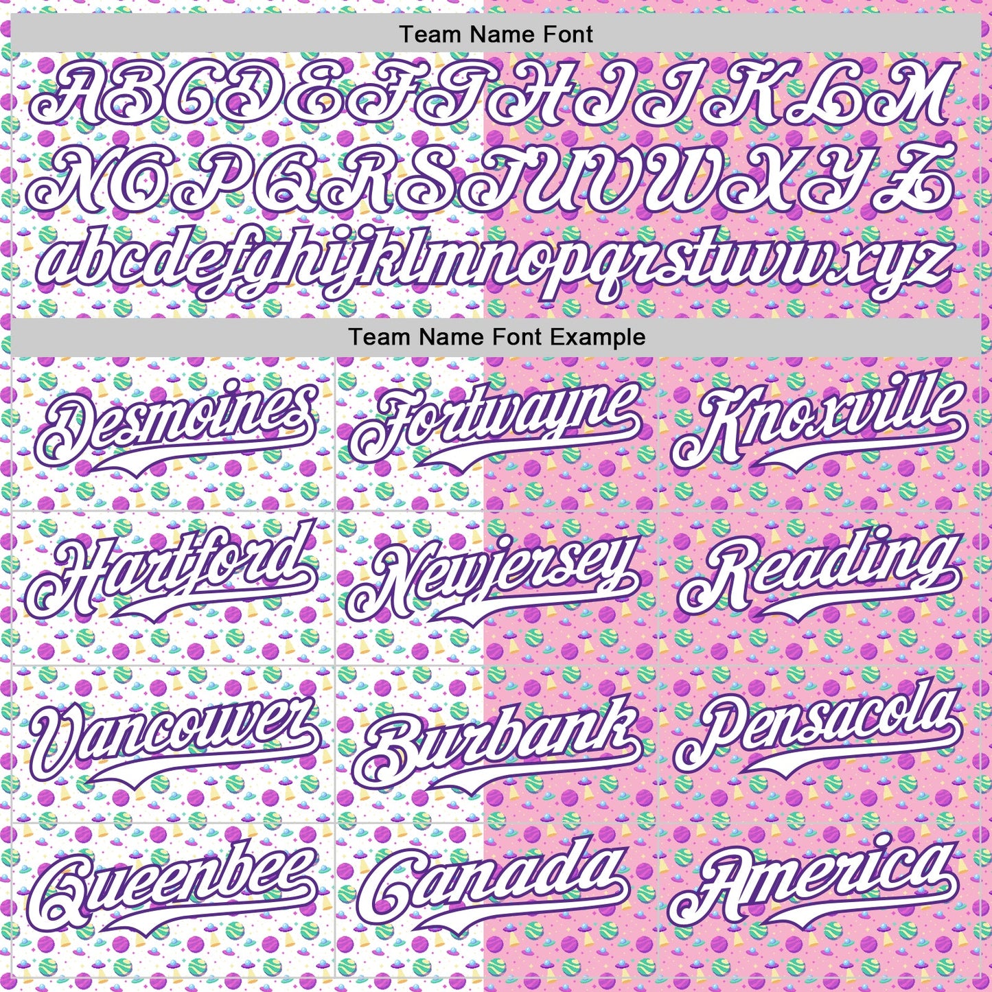 Custom Light Pink White-Purple 3D Pattern Design Pixel Universe Authentic Baseball Jersey view 4