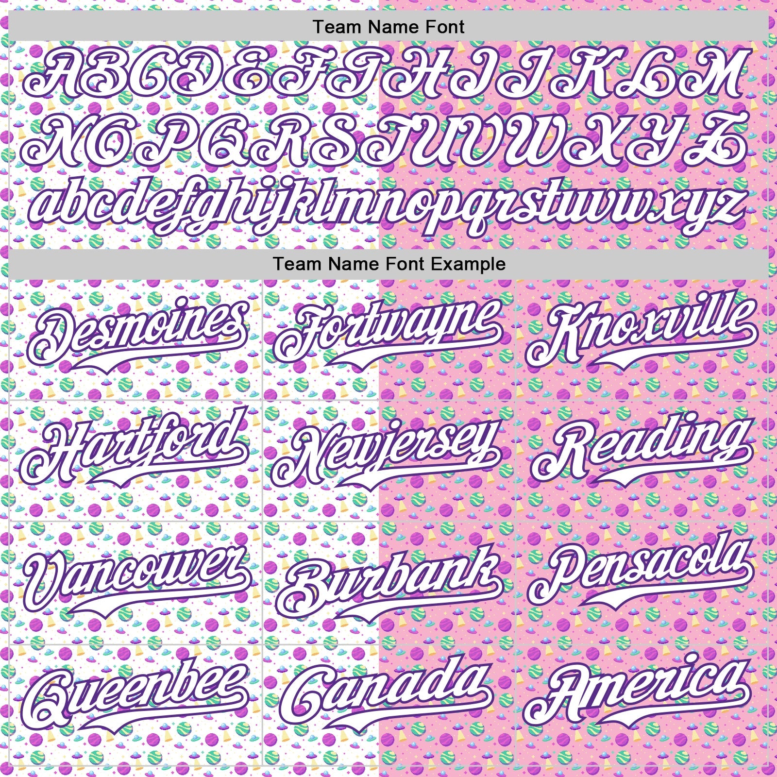 Custom Light Pink White-Purple 3D Pattern Design Pixel Universe Authentic Baseball Jersey view 4