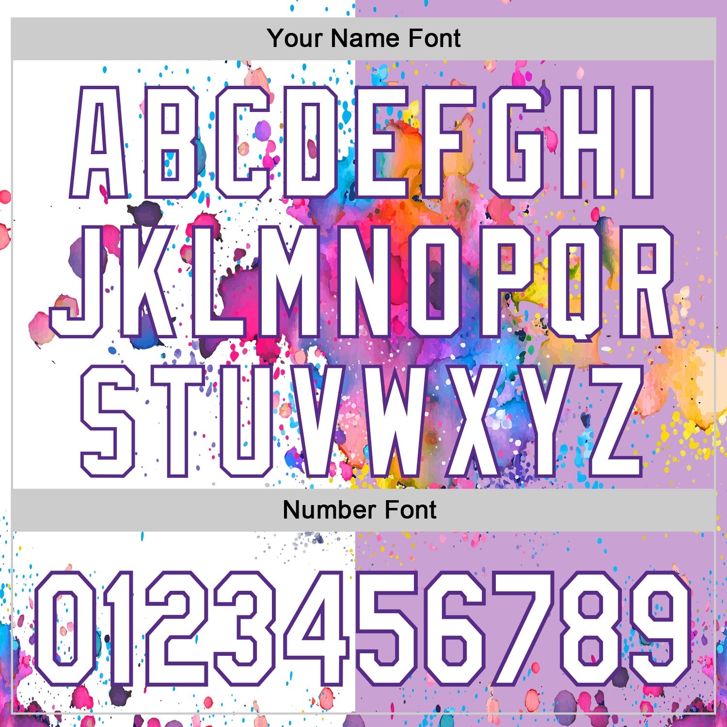 Custom Light Purple White-Purple 3D Pattern Design Graffiti Splash Authentic Baseball Jersey view 5