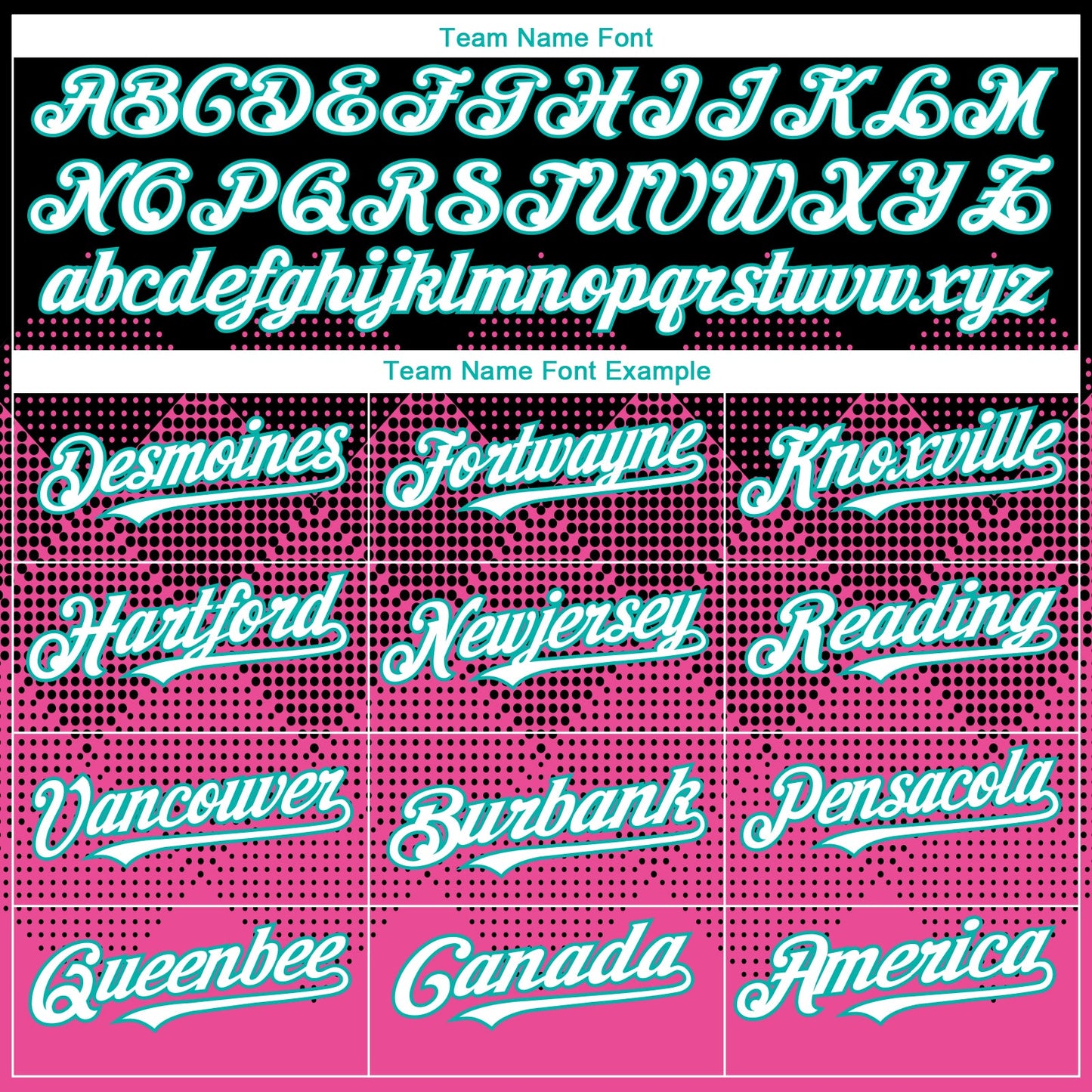 Custom Black White Pink-Aqua 3D Gradient Square Shape Authentic Baseball Jersey view 4