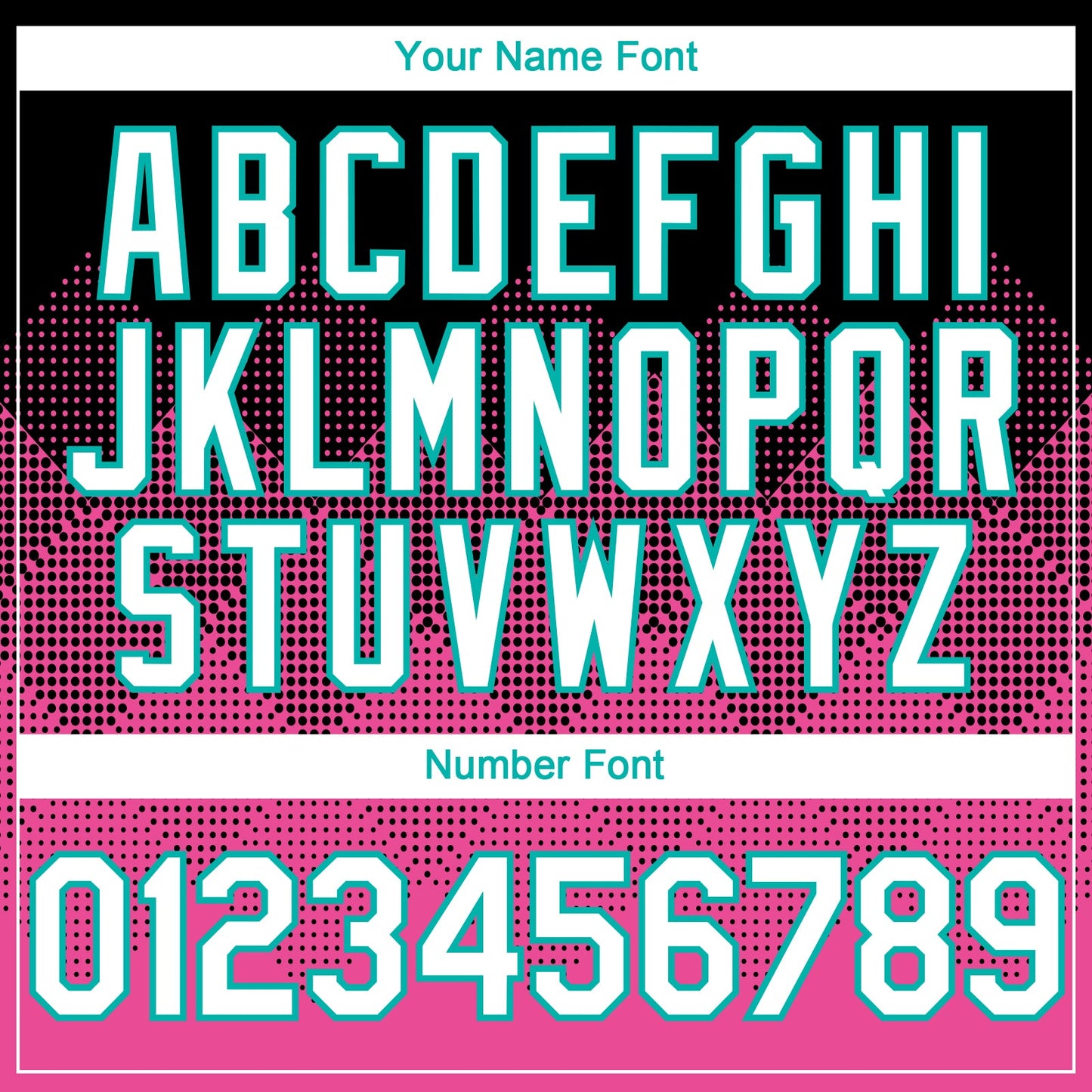 Custom Black White Pink-Aqua 3D Gradient Square Shape Authentic Baseball Jersey view 5