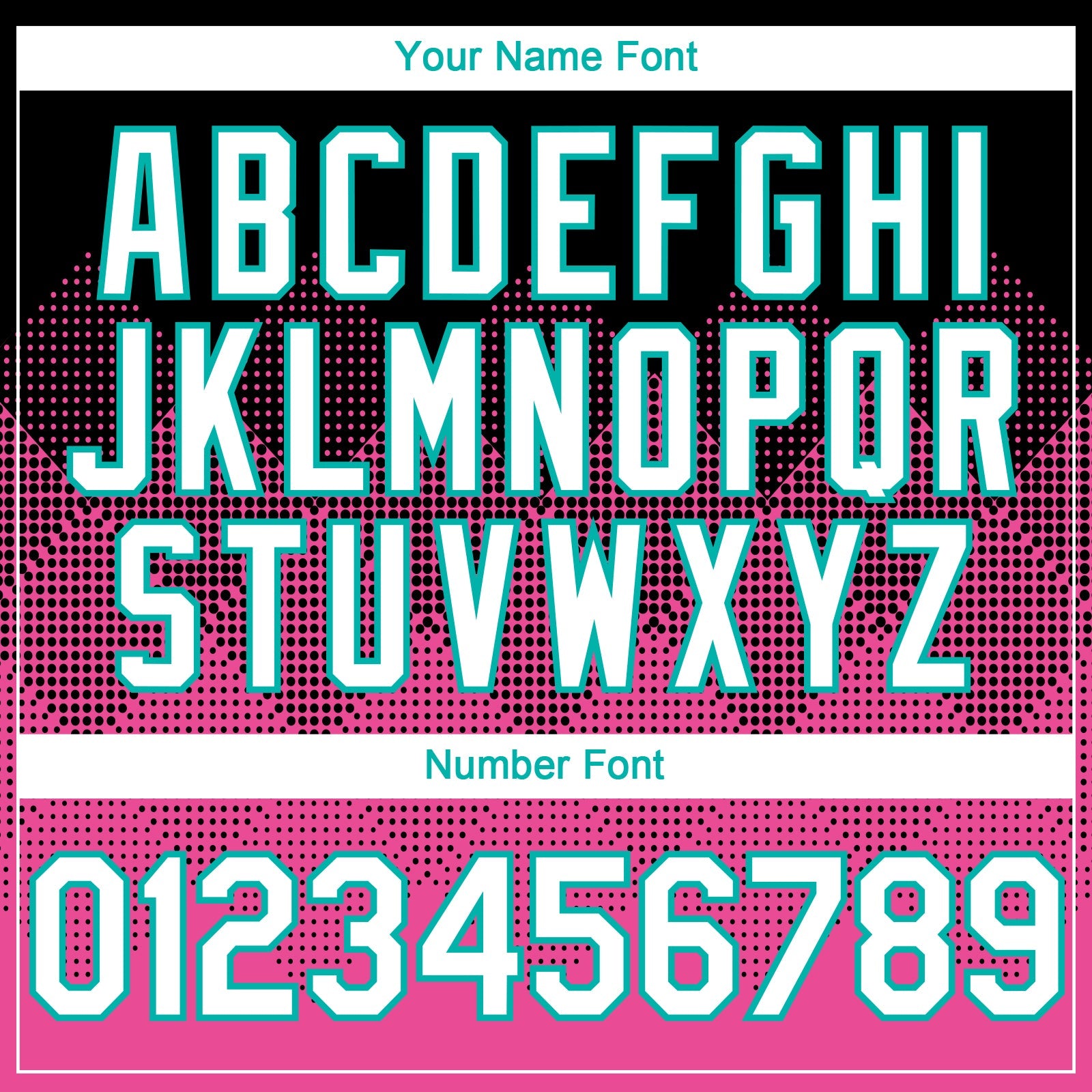 Custom Black White Pink-Aqua 3D Gradient Square Shape Authentic Baseball Jersey view 5