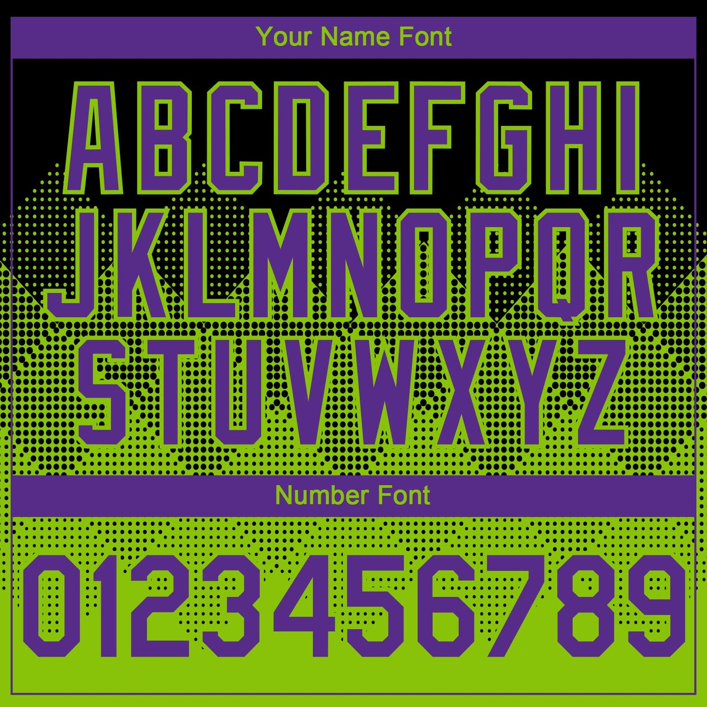 Custom Black Purple-Neon Green 3D Gradient Square Shape Authentic Baseball Jersey view 5